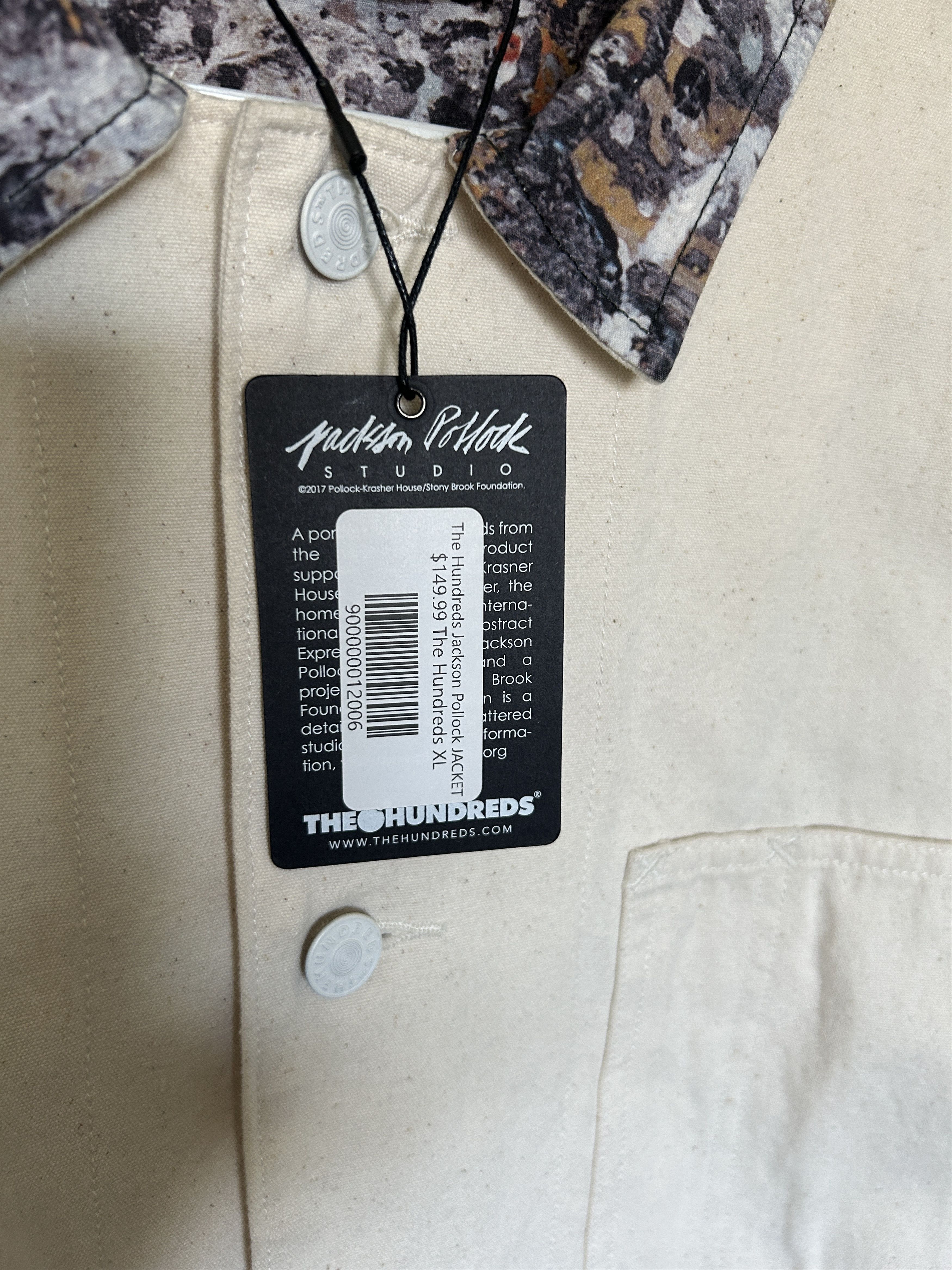 The Hundreds THE HUNDREDS x Jackson Pollock “Studio” Canvas Work Jacket Size US XL / EU 56 / 4 - 5 Thumbnail