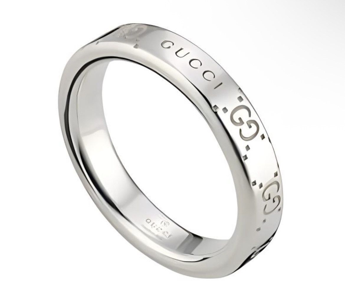 Gucci Gucci Signature GG Logo Ring AG 925 814712 Size ONE SIZE - 1 Thumbnail