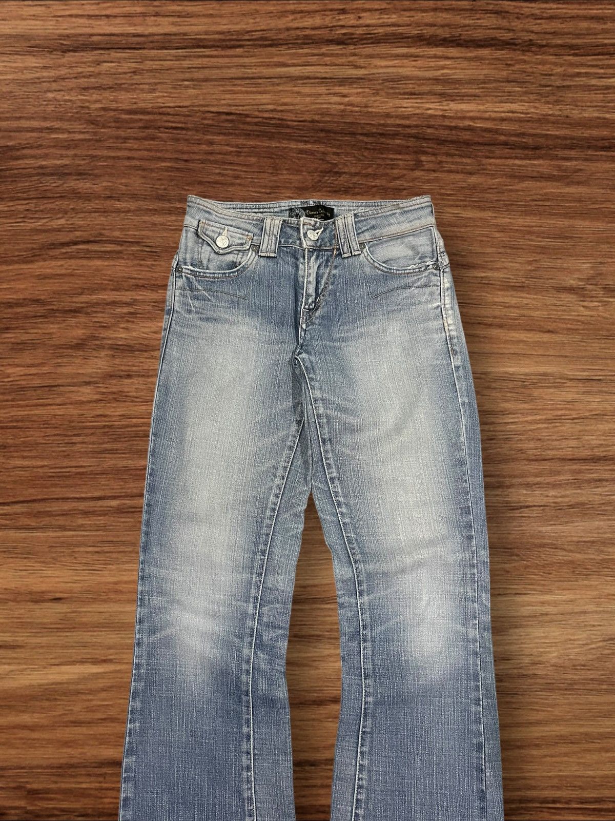 Edwin × Japanese Brand Vintage Japanese Brand Edwin Venus Blue Washed Flare Jeans Size 28" / US 6 / IT 42 - 3 Thumbnail