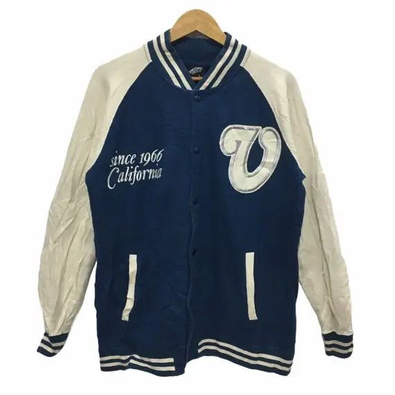Vans Vtg VANS Off The Wall Skateboard Varsity Jacket Sweater Size L / US 10 / IT 46 - 2 Thumbnail
