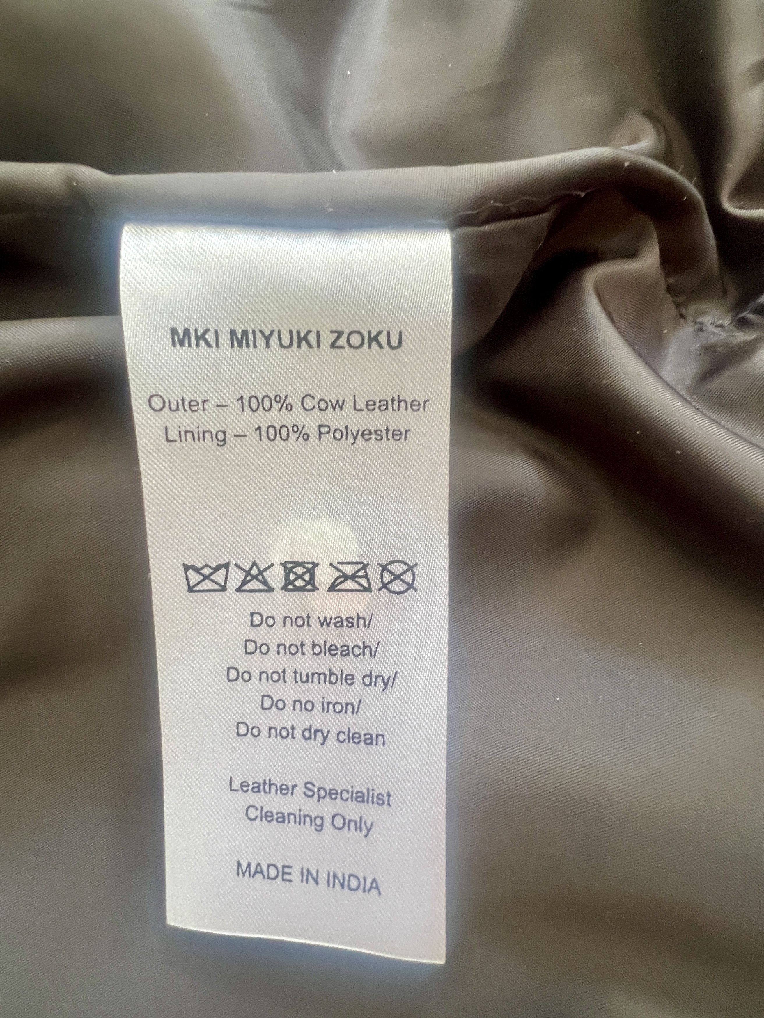 Mki Miyuki Zoku MKI NDM Leather Rider Jacket Size US M / EU 48-50 / 2 - 5 Thumbnail