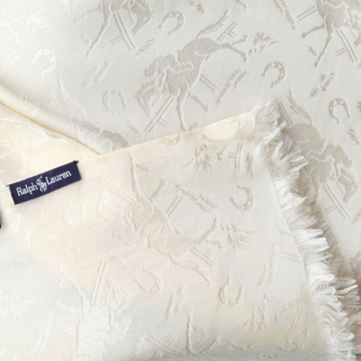 Ralph Lauren Vintage Ralph Lauren 100% Silk Jacquard Equestrian Ascot Size ONE SIZE - 7 Thumbnail