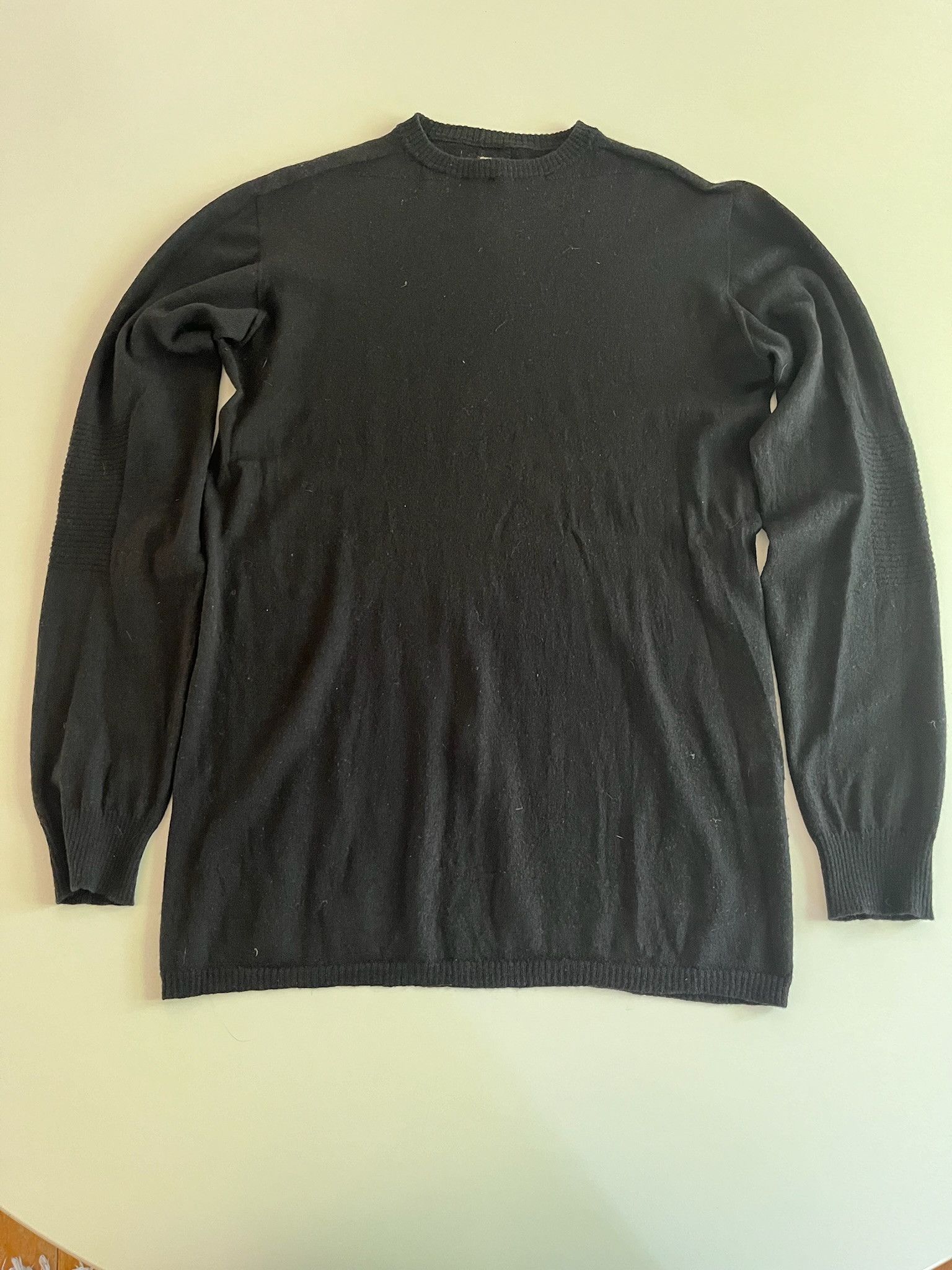 Rick Owens Rick Owens level round neck biker knit Size US S / EU 44-46 / 1 - 2 Thumbnail