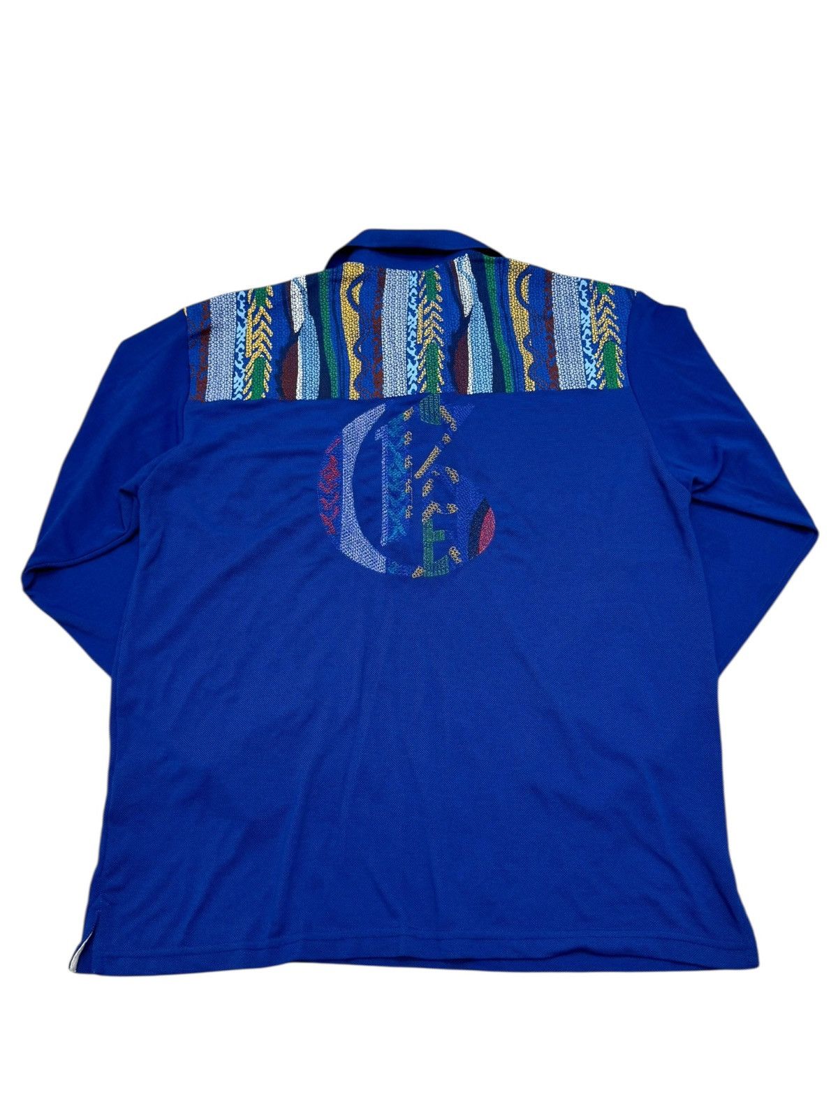 Coogi Vintage 90s Coogi longsleeve Polo shirt embroidered 3D Size US XXL / EU 58 / 5 - 2 Thumbnail