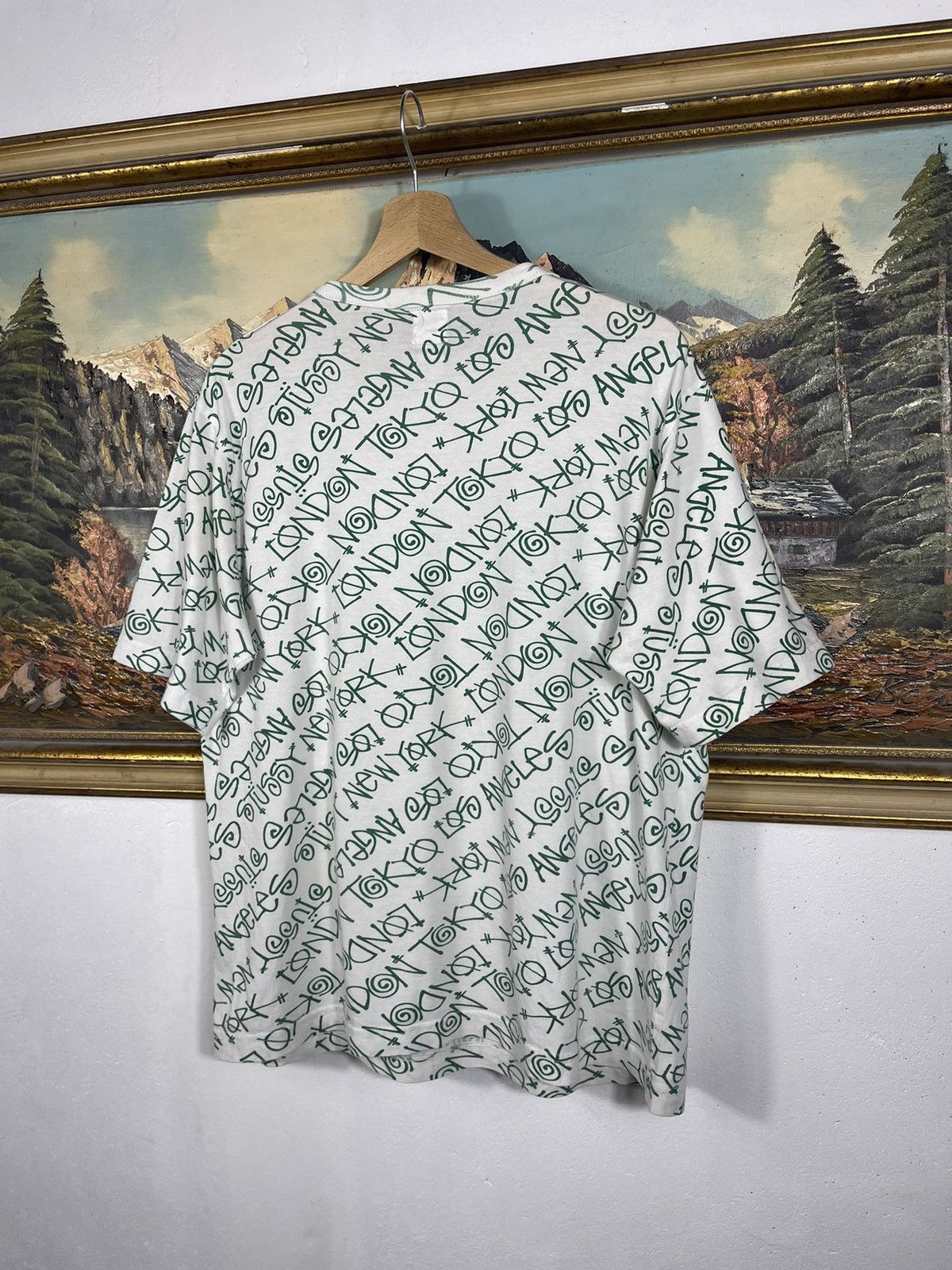 Stussy × Vintage Stussy Vintage Y2k T-shirt Tee Monogram Skate Avant Garde Size US M / EU 48-50 / 2 - 8 Thumbnail