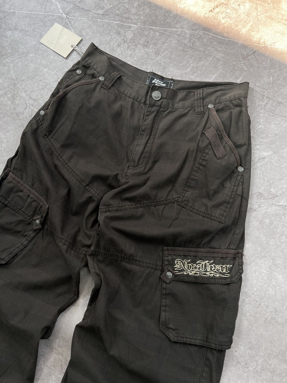 No Fear Vintage wide pants military No Fear cargo streetwear y2k Size US 31 - 3 Thumbnail