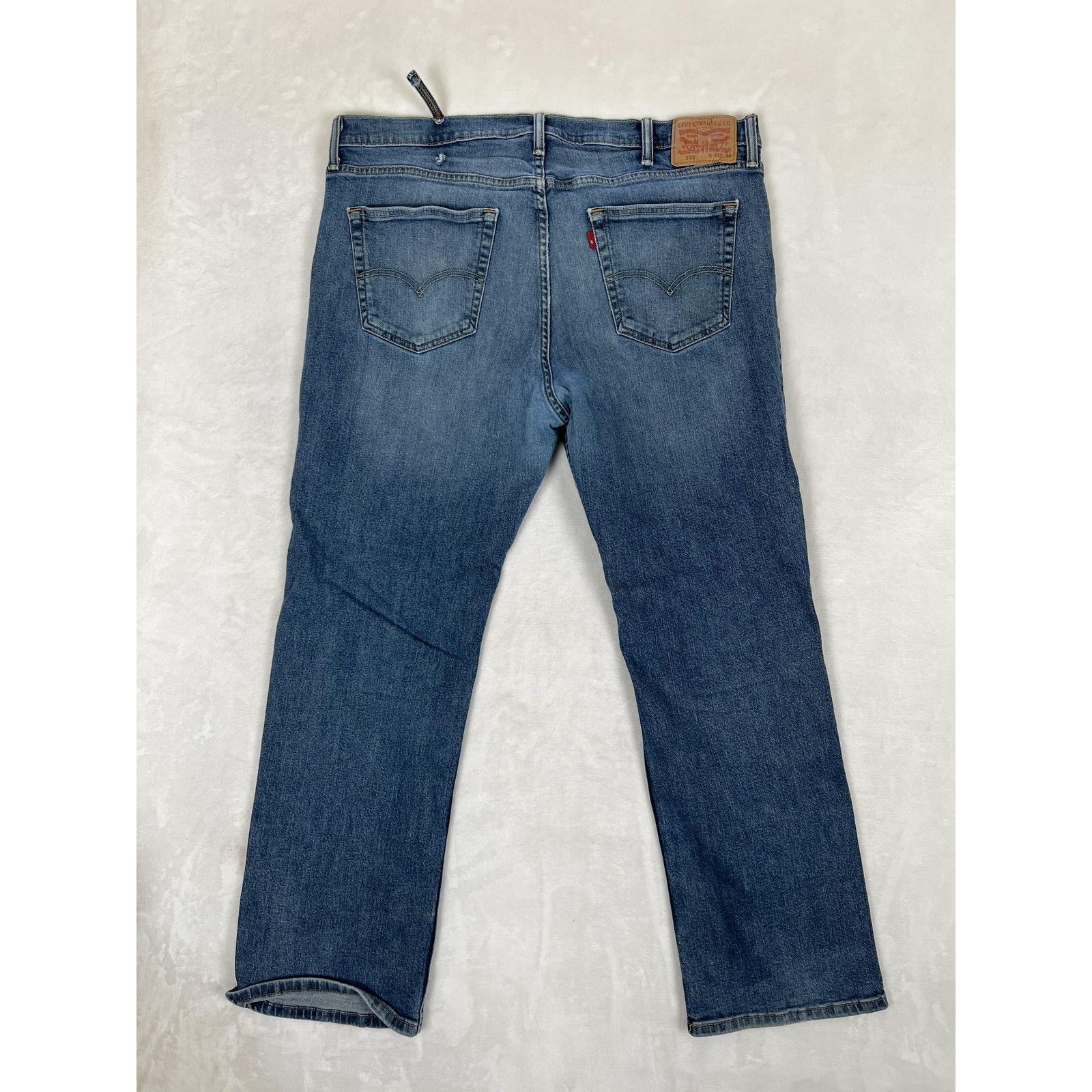 Levi's Levis 559 Jeans Mens 40x32 Blue Denim Relaxed Straight Leg D Size US 40 / EU 56 - 6 Thumbnail