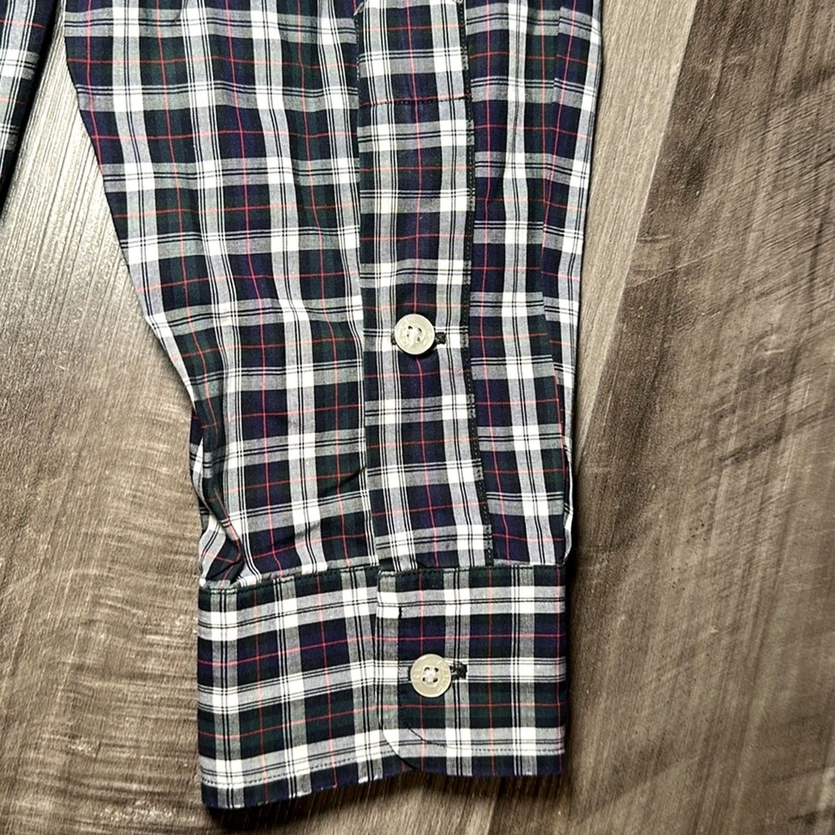 Ralph Lauren VINTAGE Ralph Lauren Golf Tilden Long Sleeve Button Down Shirt Small Mens Blue Plaid Navy Green White Red Size US S / EU 44-46 / 1 - 4 Thumbnail