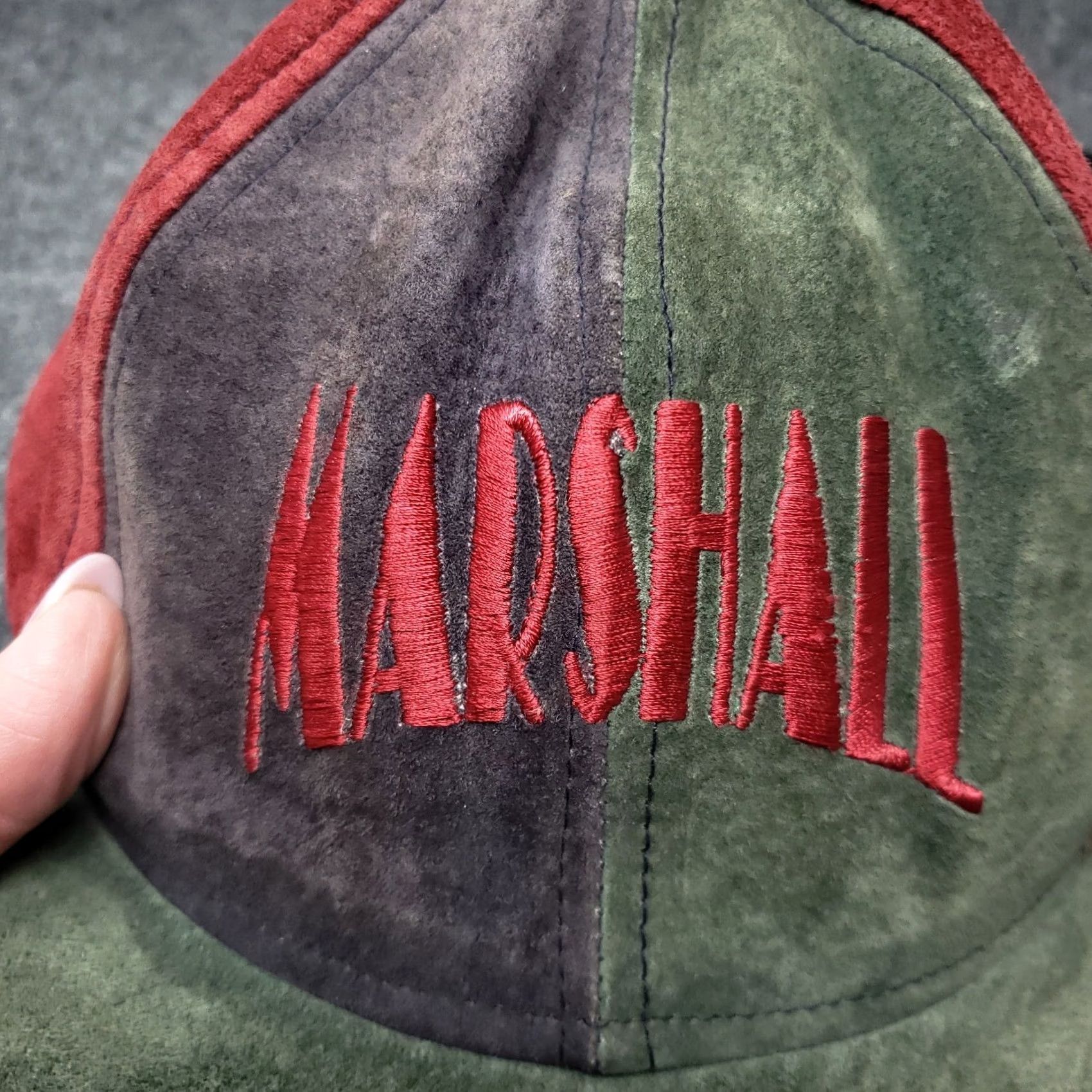 Vintage VINTAGE Sportswear Hat One Size Green Marshall Classic Strap Back Cap Mens Size ONE SIZE - 6 Thumbnail