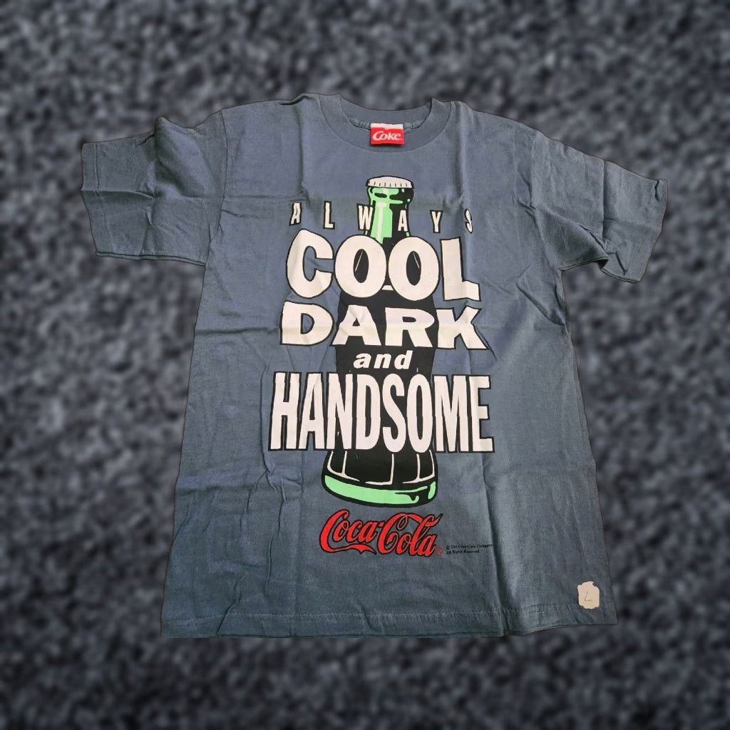 Changes VINTAGE Coca Cola T-Shirt Men 90s Cotton Short Sleeve Crew Neck Blue Graphic Pop Art Limited Edition Size US L / EU 52-54 / 3 - 1 Thumbnail