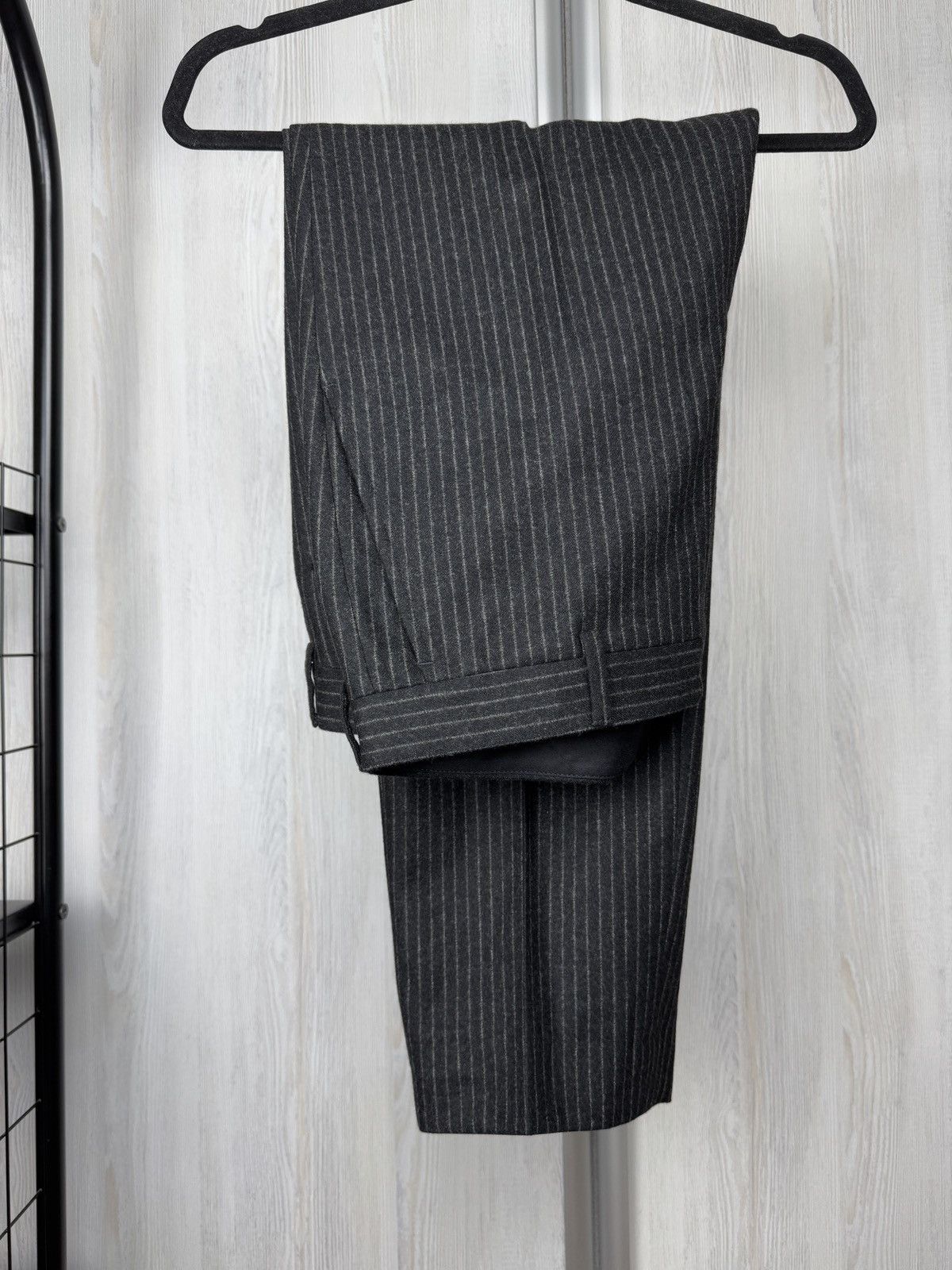 Polo Ralph Lauren POLO Ralph Lauren Gregory Wool Pinstripe Suit Dark Grey 42R Size 42R - 4 Thumbnail