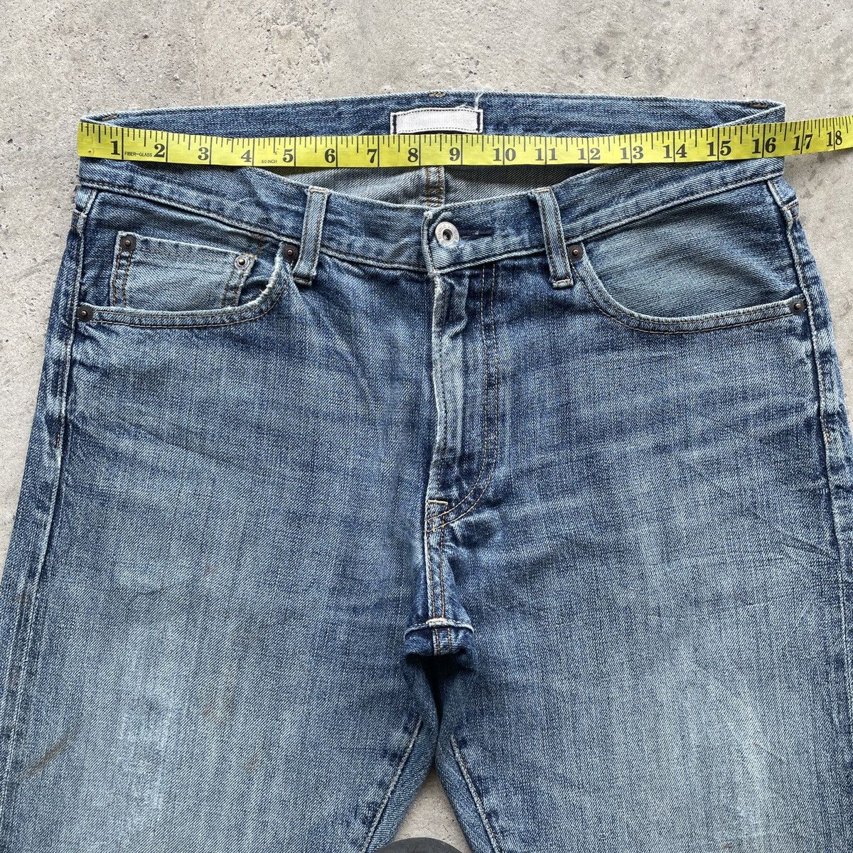 Japanese Brand Vintage Japanese Brand Faded Jeans Pants Faded W33x34 Size US 33 - 5 Thumbnail