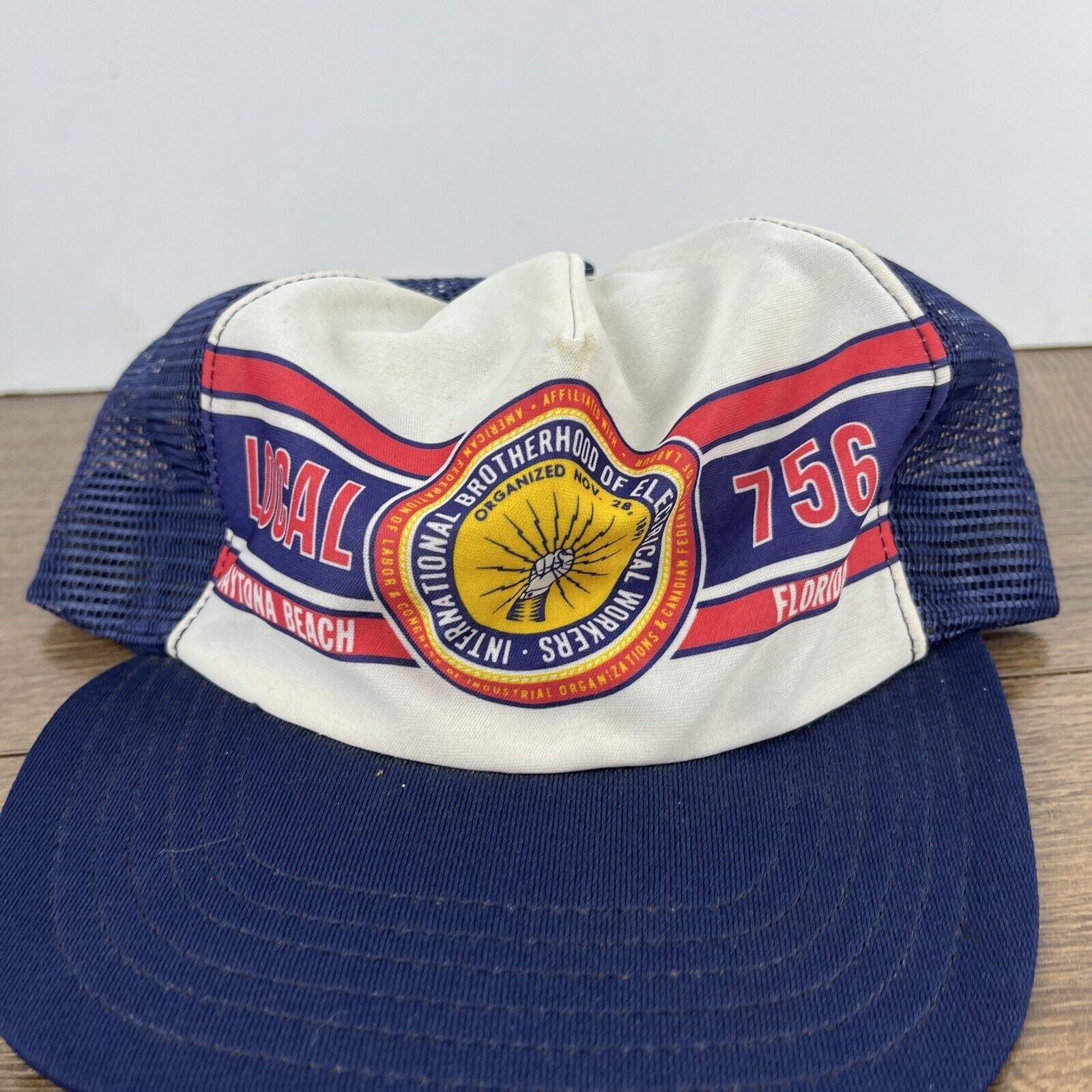 Other Daytona Beach Florida Local 756 Hat Blue Adjustable Hat Adul Size ONE SIZE - 5 Thumbnail