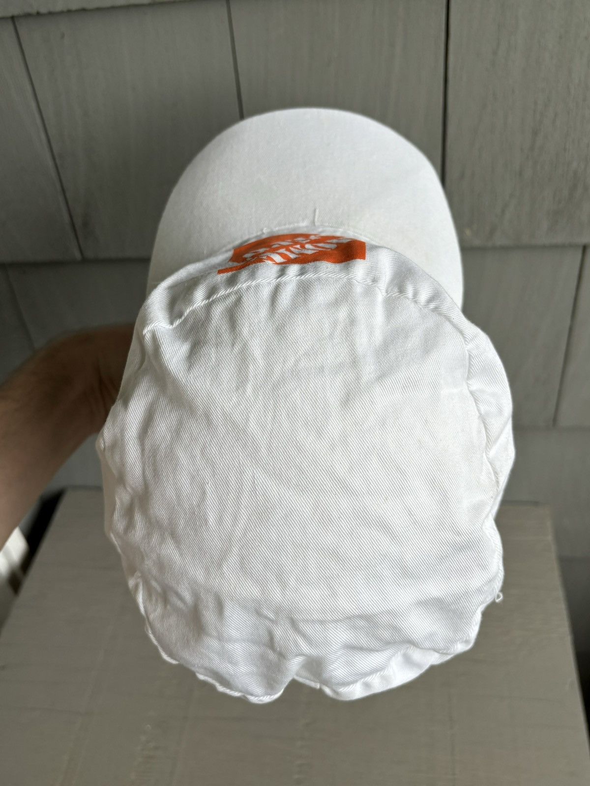 Oshkosh × Vintage Vintage Painters Cap White Elastic Fitted Home Depot Workwea Size ONE SIZE - 6 Thumbnail