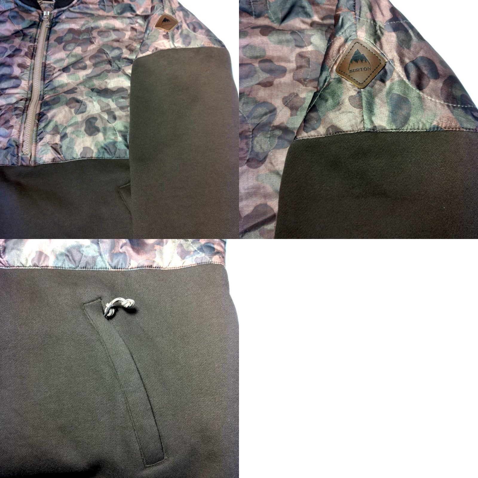 Burton Burton Moonbase Anorak Jacket Women L Brown Camouflage Camo 1/4 Zip Pullover Size L / US 10 / IT 46 - 11 Thumbnail