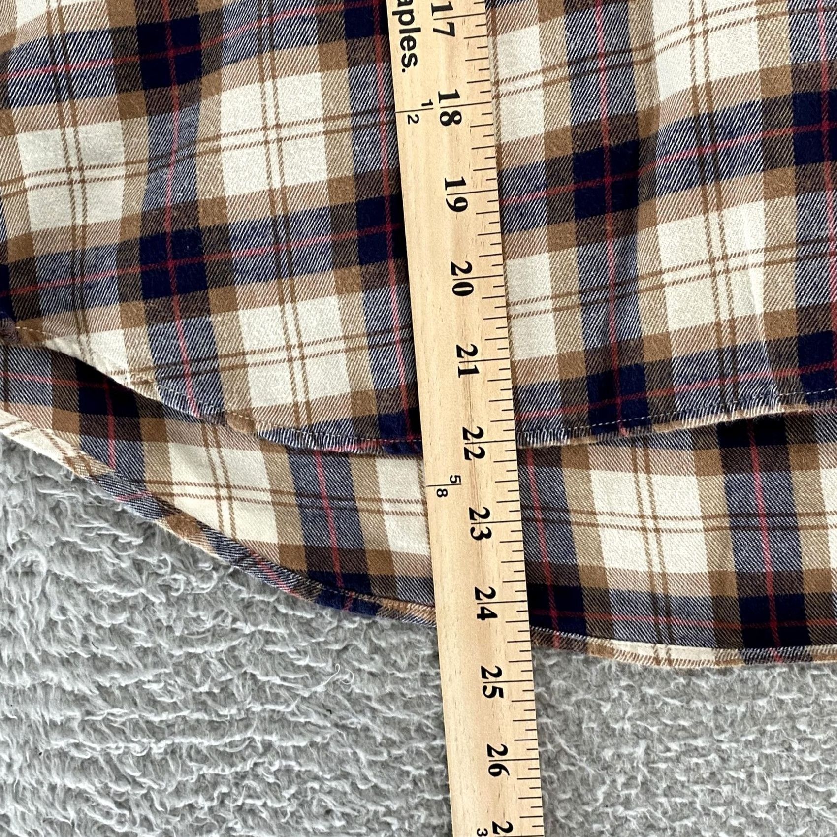 Uniqlo VINTAGE Uniqlo Popover Top Brown Plaid Cropped Cotton Womens Medium Shirt Size M / US 6-8 / IT 42-44 - 4 Thumbnail