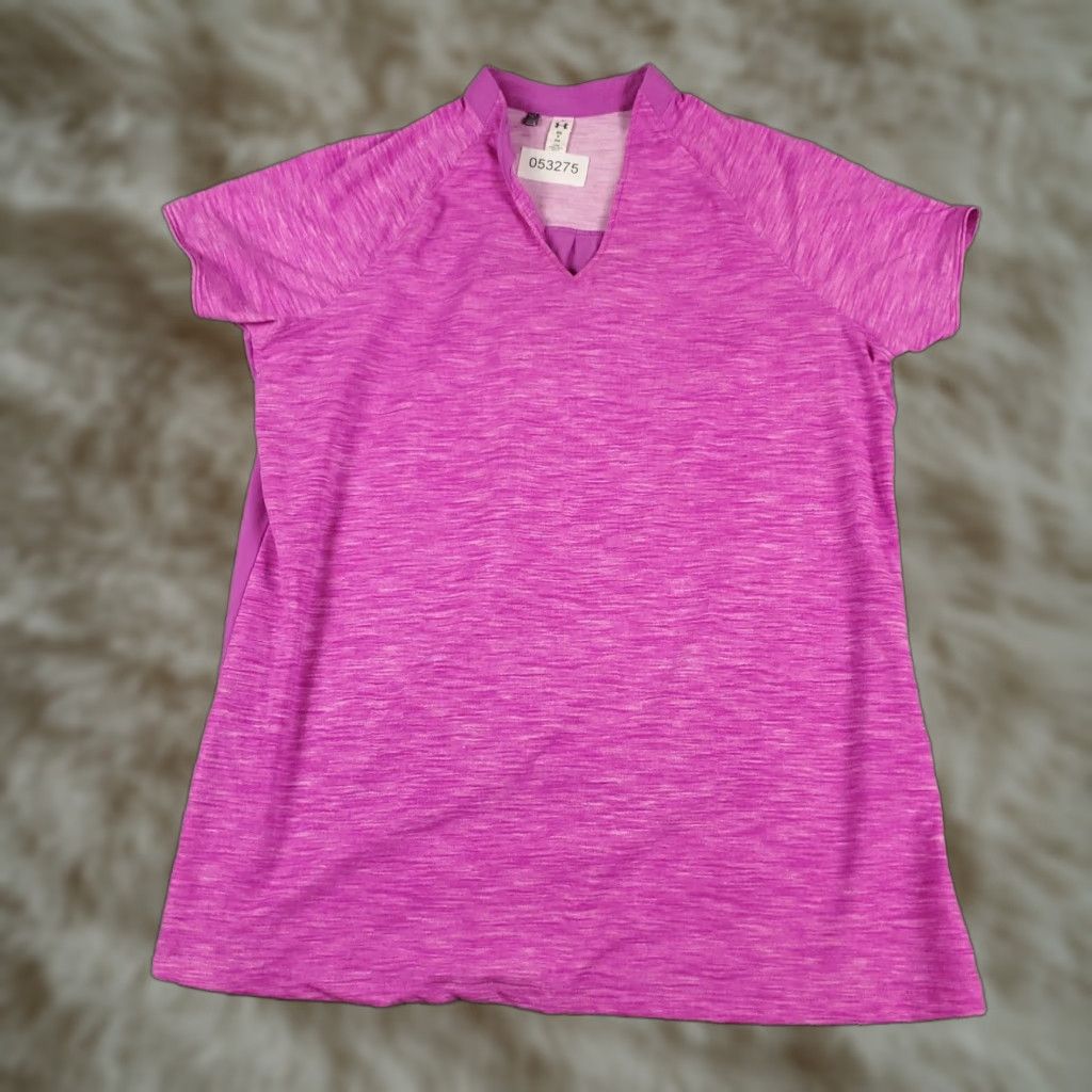 Under Armour Under Armour T-Shirt Womens Size Small Purple Casual Short Sleeve Size S / US 4 / IT 40 - 1 Thumbnail
