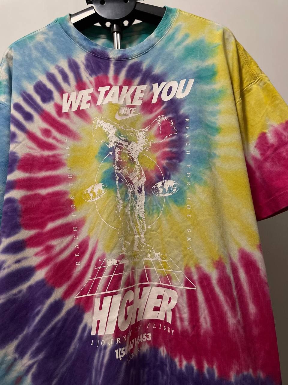 Nike Nike Oversized Tie Dye Vintage Crazy T Shirt Size US M / EU 48-50 / 2 - 3 Thumbnail