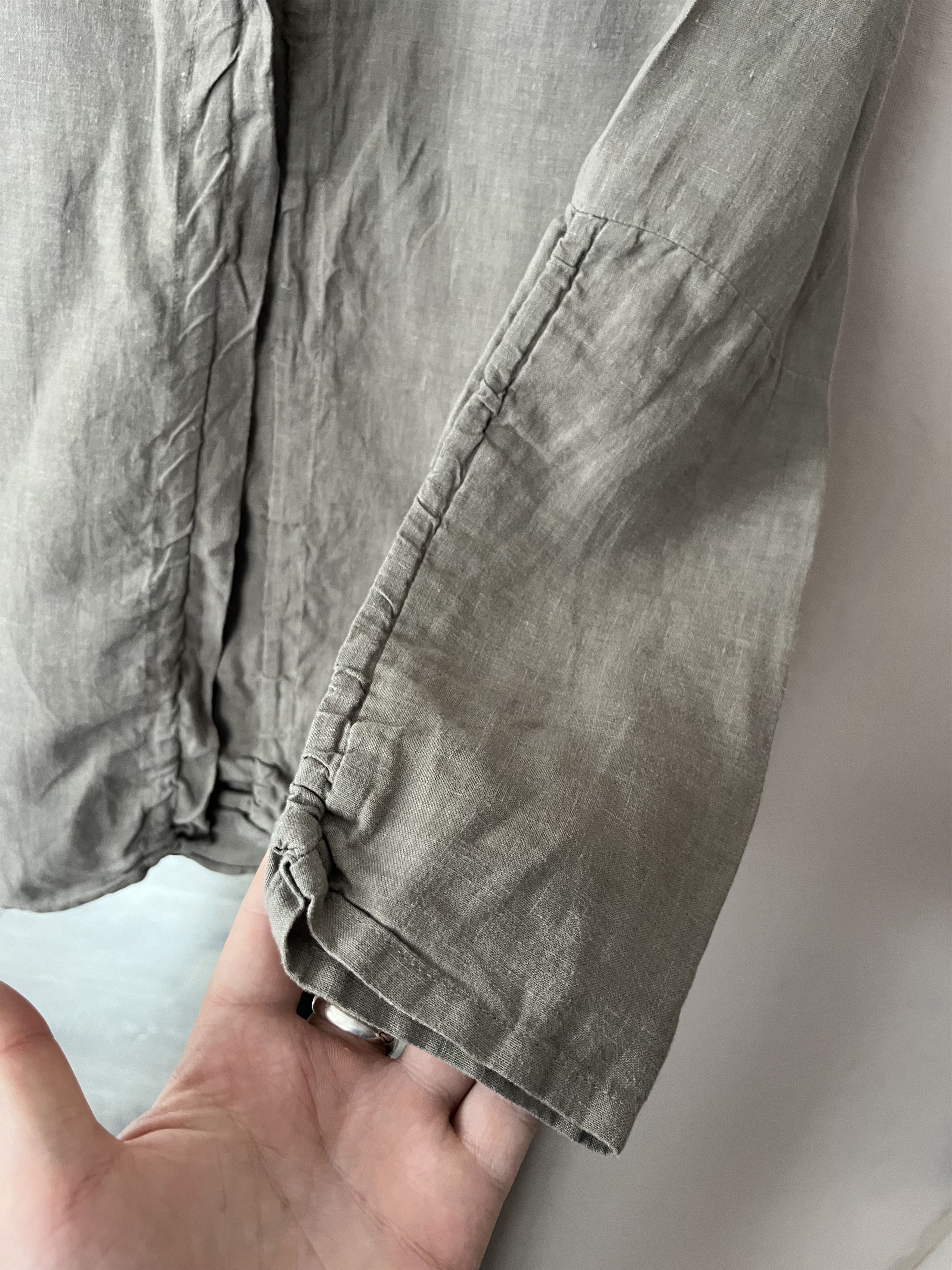 Sarah Pacini SARAH PACINI Linen Long Sleeve Italy Jacket Shirt Size 2 Size M / US 6-8 / IT 42-44 - 8 Thumbnail