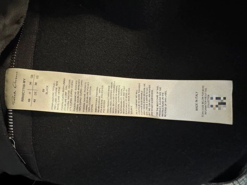 Rick Owens Rick Owens Buckle coat-2506 Size US M / EU 48-50 / 2 - 5 Thumbnail