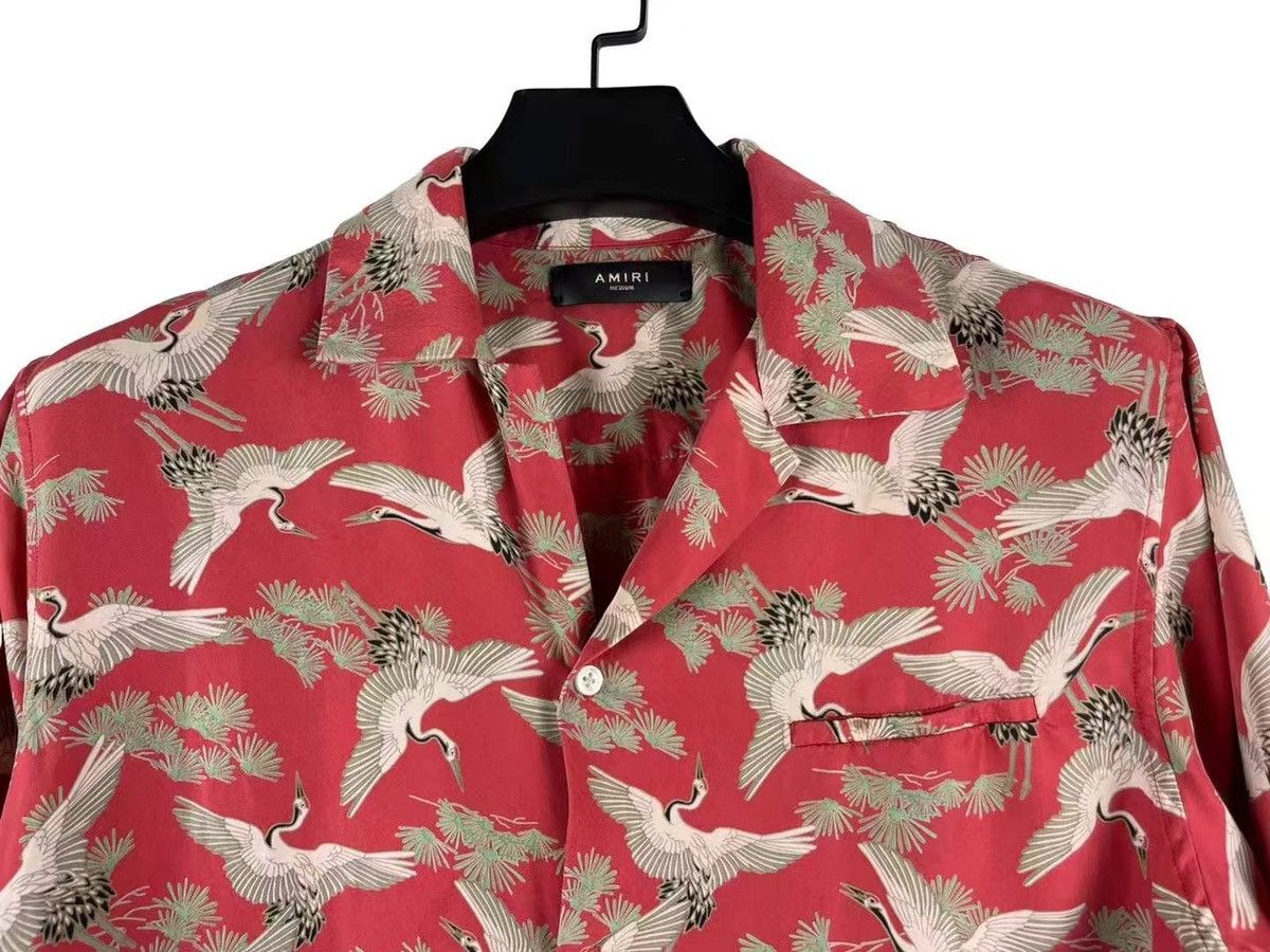Amiri Amiri Silk Crane Button Shirt Size US M / EU 48-50 / 2 - 3 Thumbnail