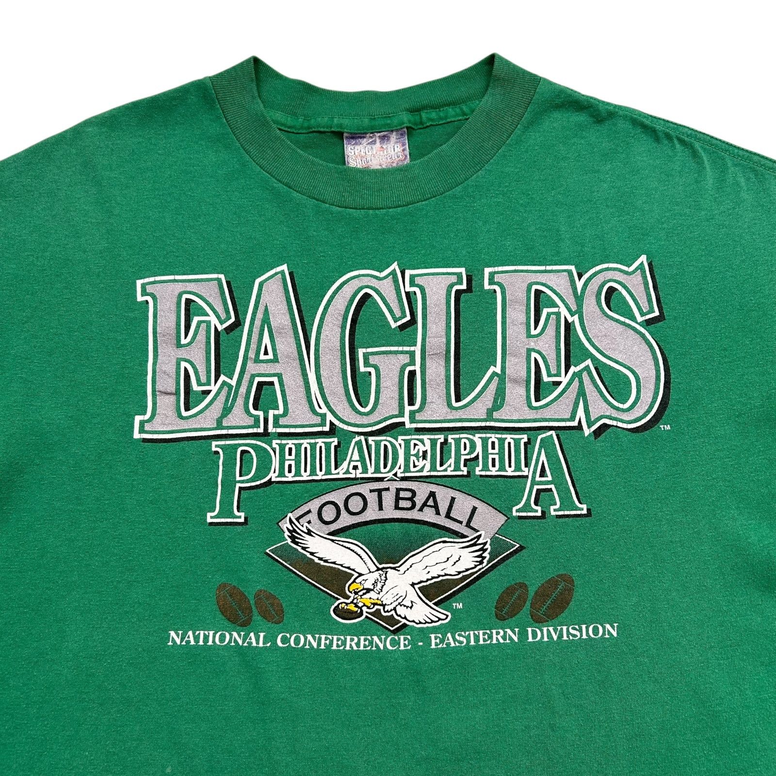 NFL VTG 90s PHILADELPHIA EAGLES T-SHIRT SIZE XL Size US XL / EU 56 / 4 - 2 Thumbnail