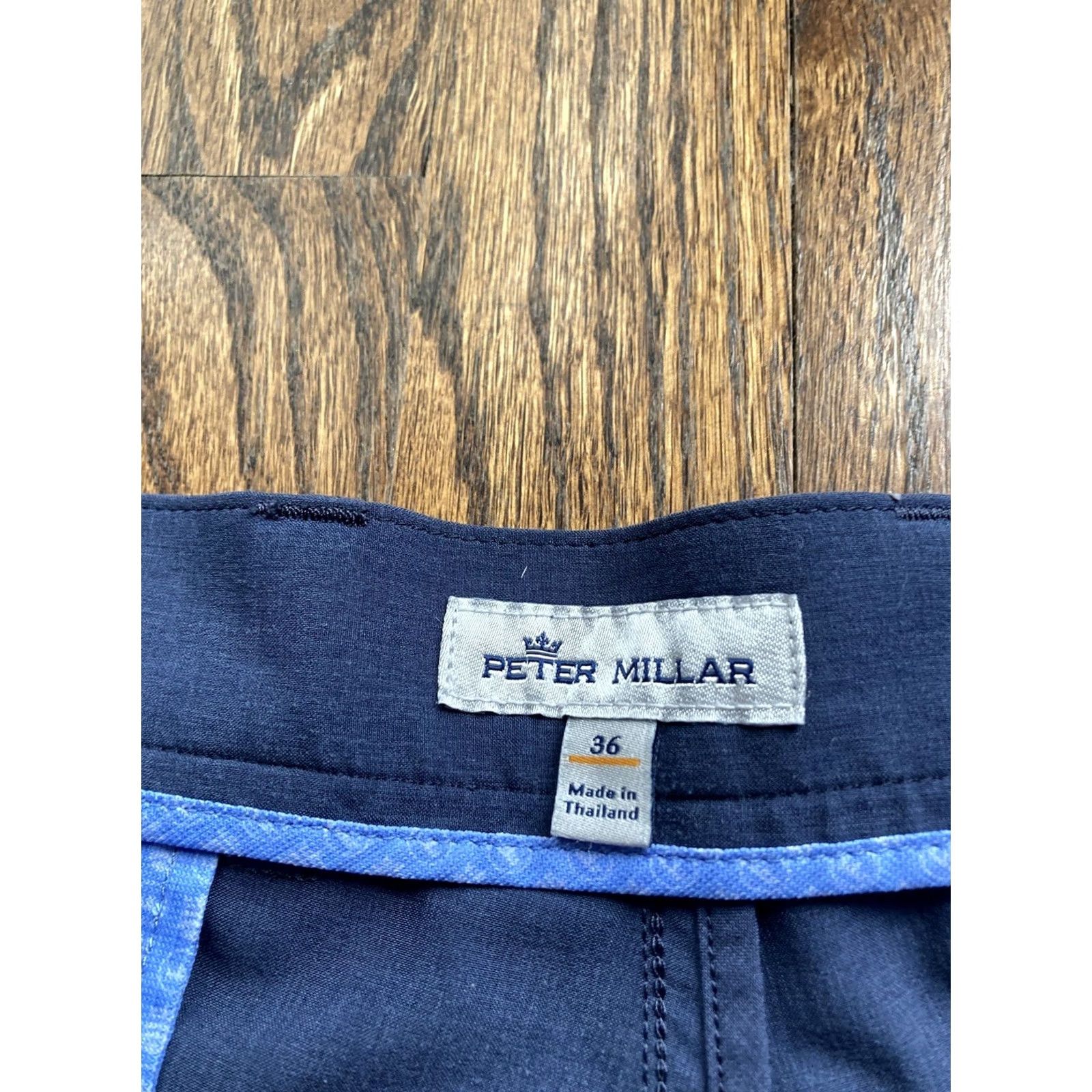 Peter Millar Peter Millar Golf Shorts Mens Size 36 Navy Blue Performance Preppy Casual Travel Size US 36 / EU 52 - 4 Thumbnail