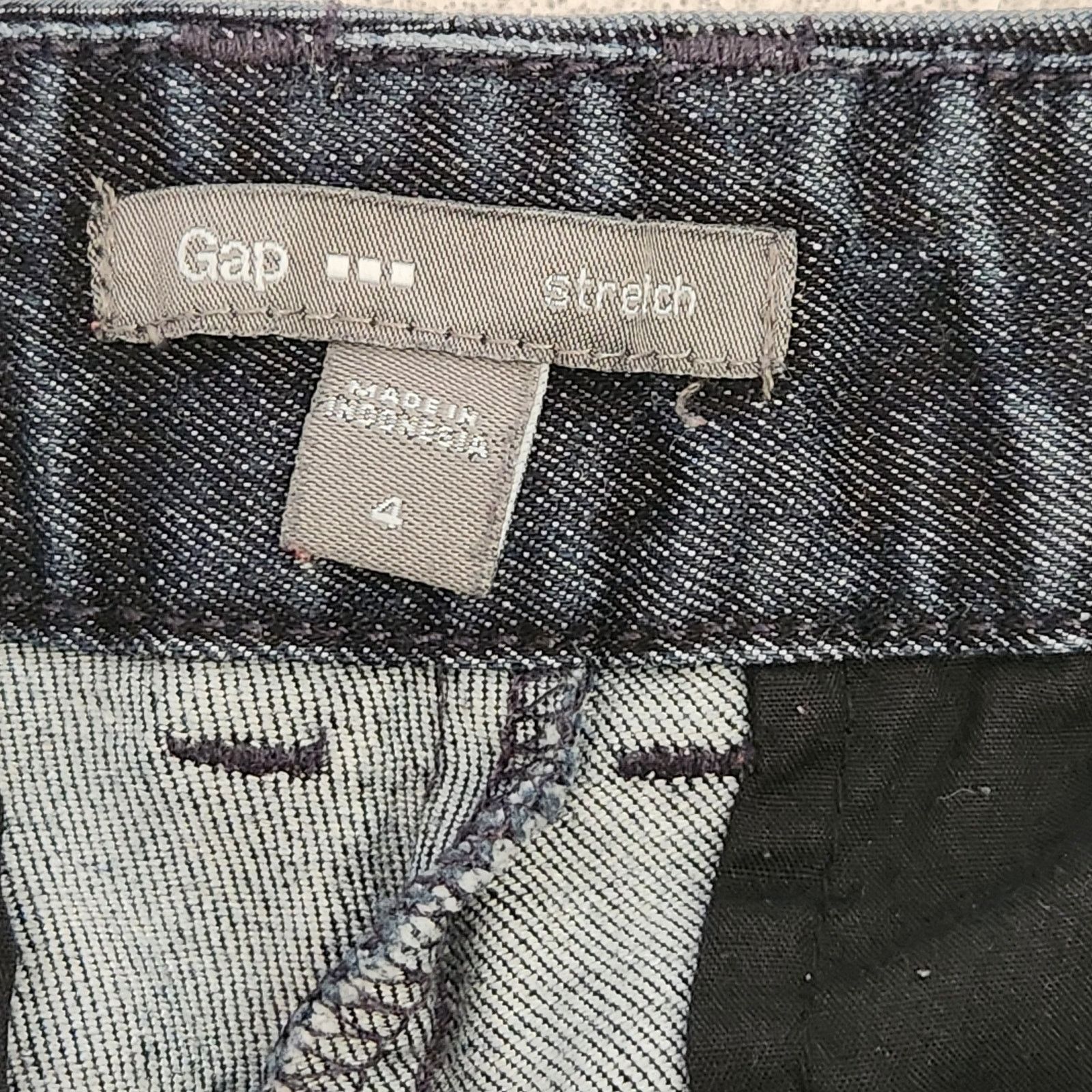 Other Gap Dark Blue Flat Front Cropped Jeans 4 Lightweight Size 27" / US 4 / IT 40 - 4 Thumbnail