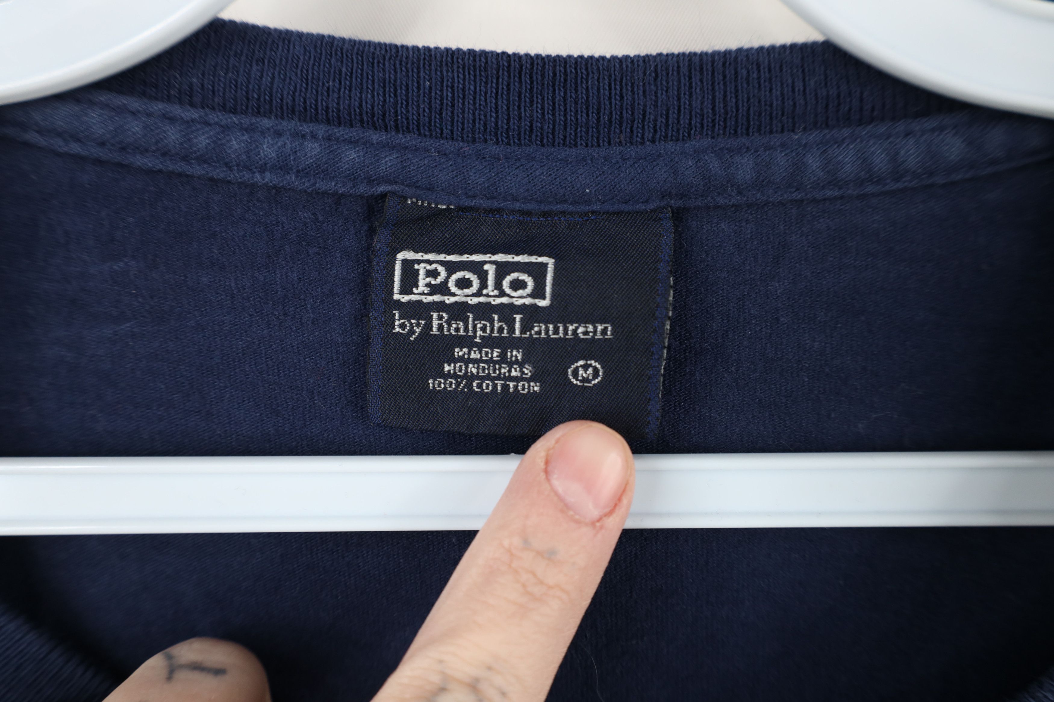 Ralph Lauren × Vintage Vintage 90s Ralph Lauren Track Shoe Long Sleeve T-Shirt Blue Size US M / EU 48-50 / 2 - 10 Thumbnail