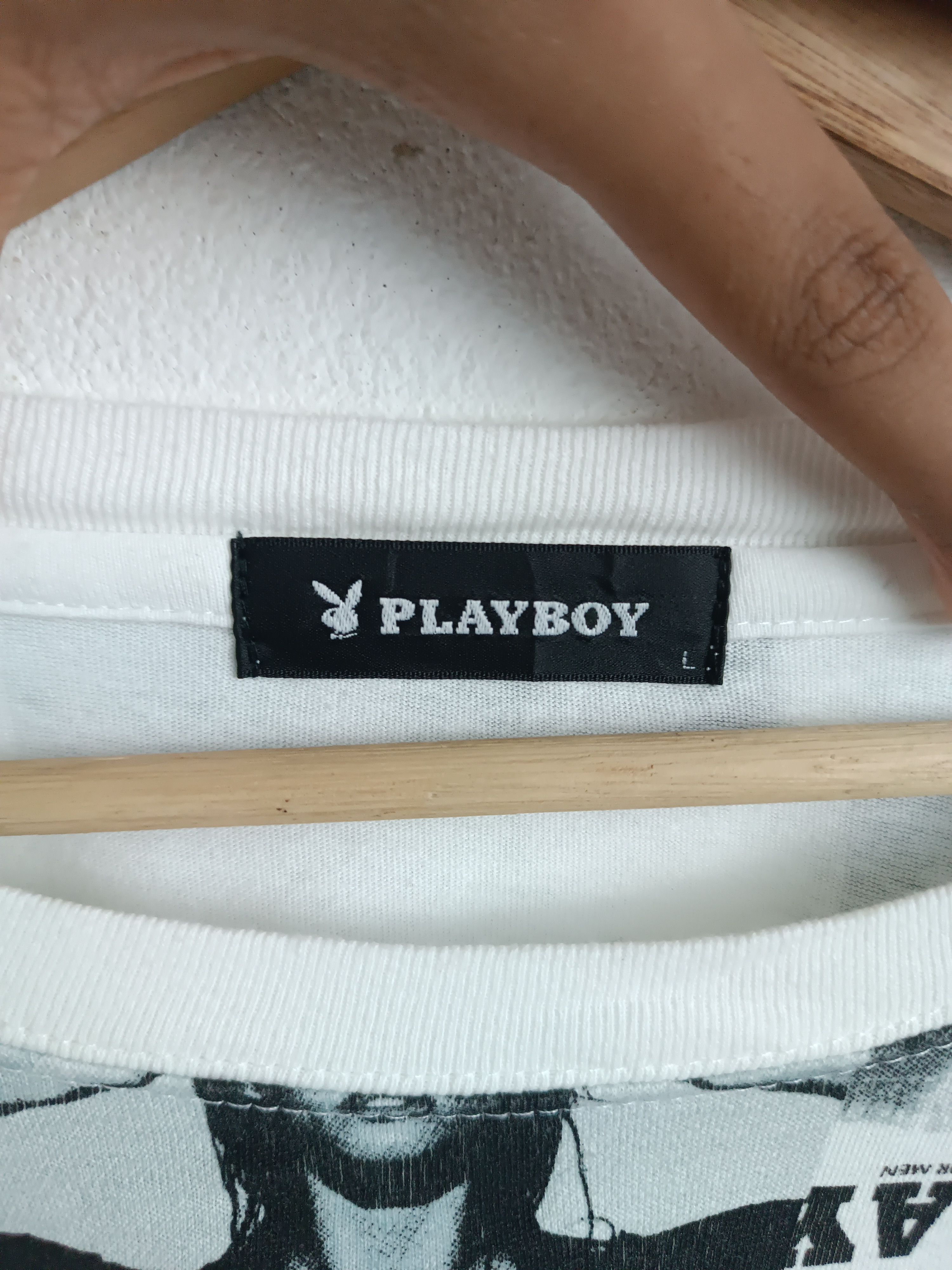 Playboy VINTAGE Y2K PLAYBOY AOP BUNNY SEXY GYATT PORNHUB ADULT TEE Size US L / EU 52-54 / 3 - 5 Thumbnail