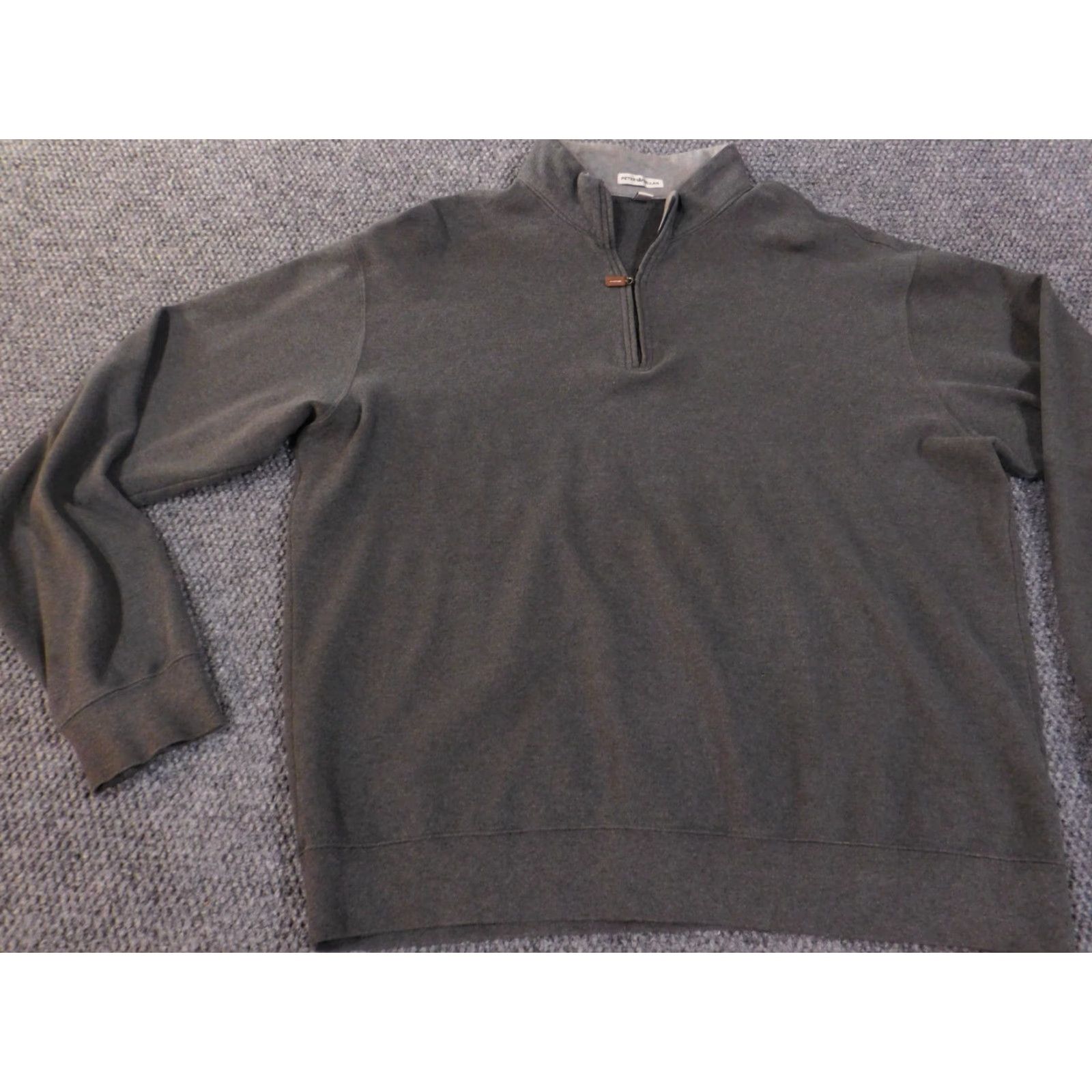 Peter Millar peter millar Quarter Zip XXL Sweater Gray Mens Pullover Golf Classic Cotton Size US XXL / EU 58 / 5 - 3 Thumbnail