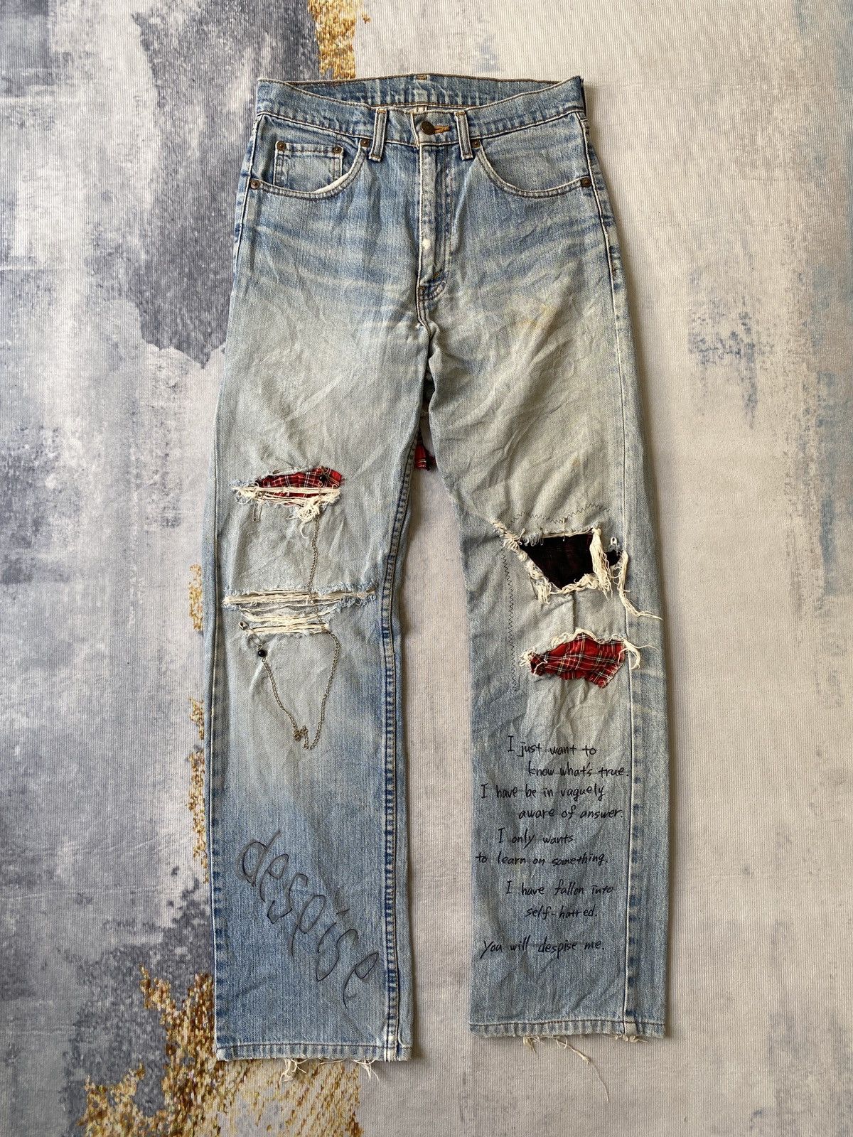 Levi's Vintage 90’s Levi’s 512 Distressed Denim Size US 28 / EU 44 - 3 Thumbnail