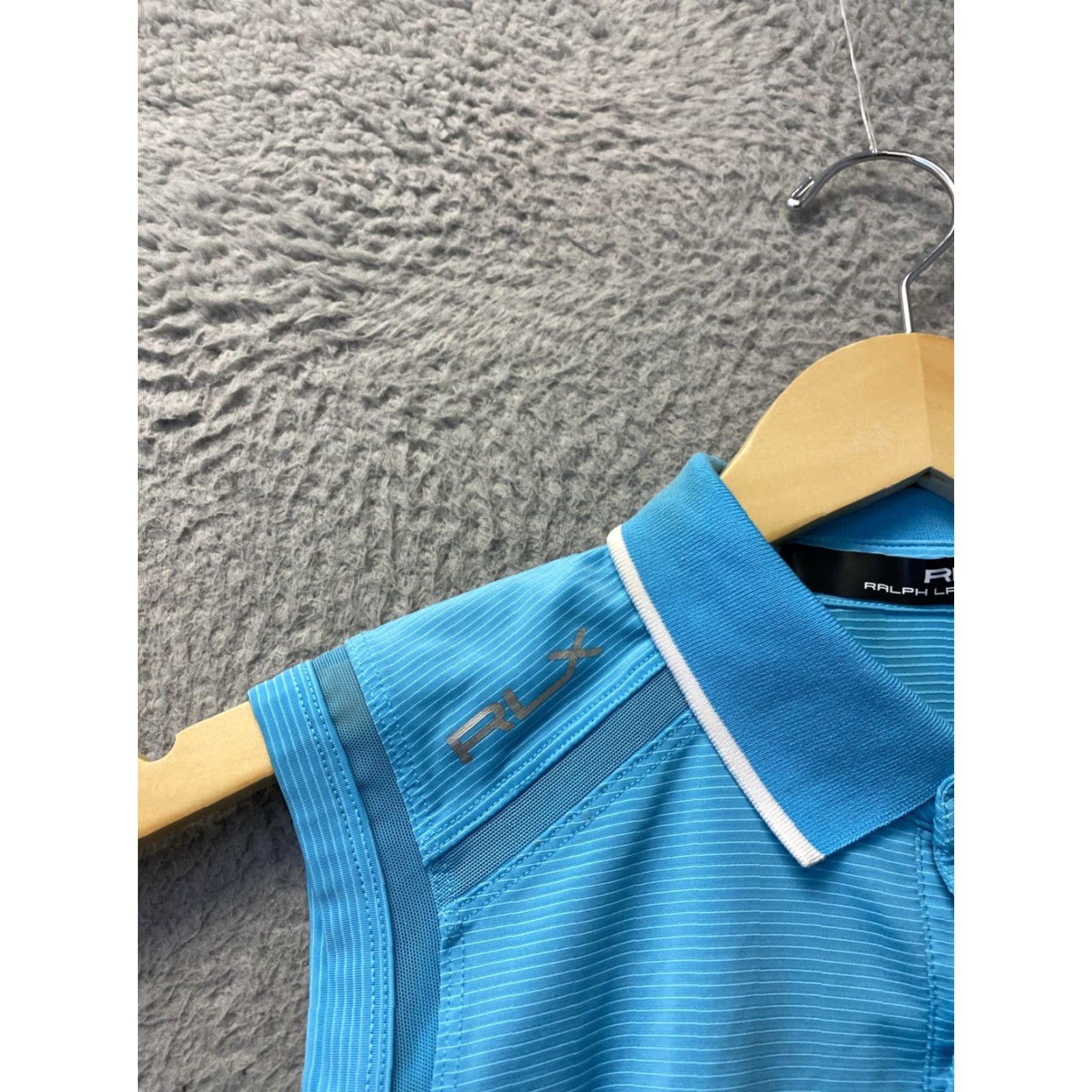 RLX Ralph Lauren VINTAGE RLX RALPH LAUREN Women's Sleeveless Golf Polo S Turquoise /165-12 Size ONE SIZE - 7 Thumbnail