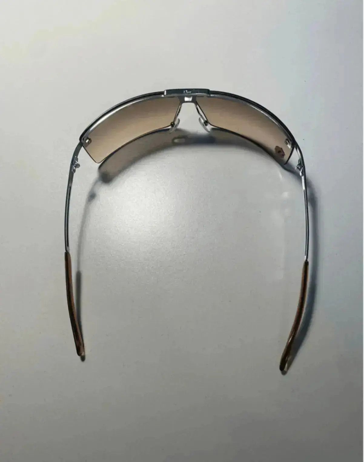 Dior × John Galliano × Vintage DIOR Sunglasses Rimless Shield Wrap Sport Stunt Galliano Era Size ONE SIZE - 4 Thumbnail