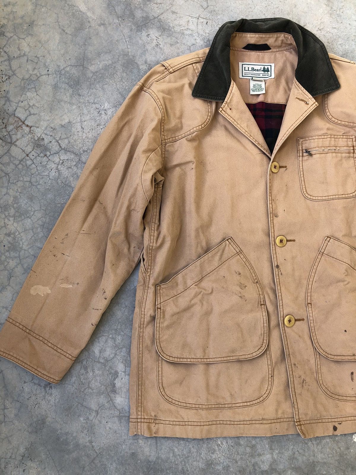 L.L. Bean LL Bean Vintage Barn Chore Lined Hunting Coat Jacket Size US M / EU 48-50 / 2 - 7 Thumbnail