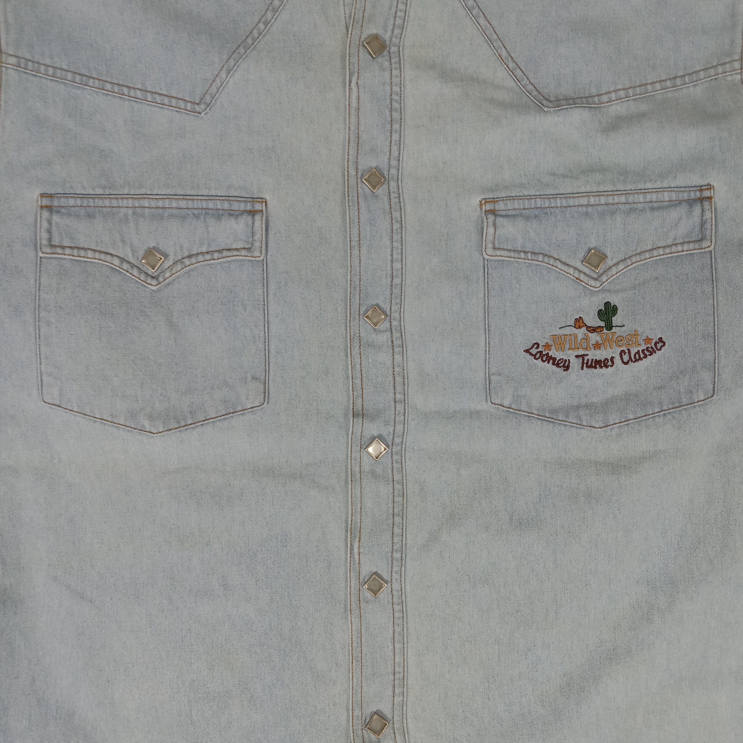 Cartoon Network × Vintage Looney Tunes Classic American Style Embroidery Shirt Size US L / EU 52-54 / 3 - 5 Thumbnail