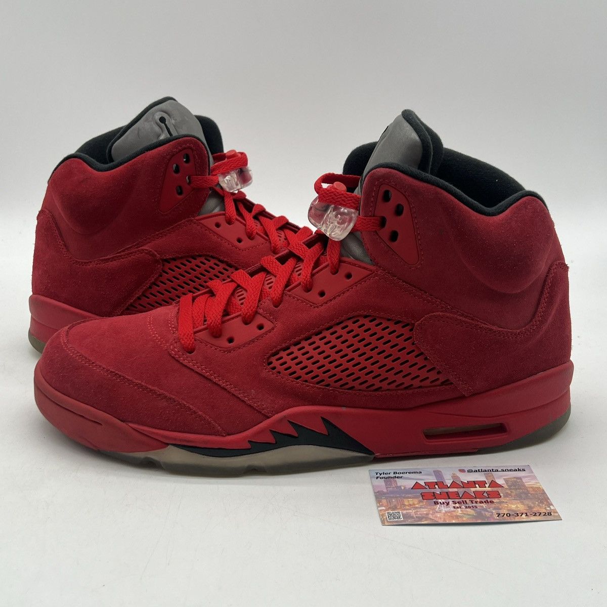 jordan 5 red suede size 13