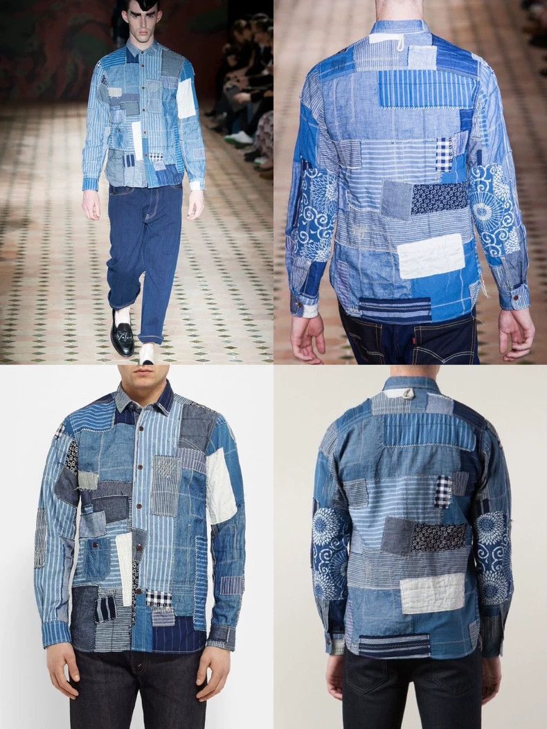 Junya Watanabe Junya Watanabe CDG Denim Patchwork Shirt Size US XS / EU 42 / 0 - 2 Thumbnail