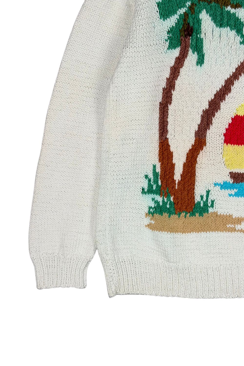 Polo Ralph Lauren Polo Ralph Lauren Hand Knit Sailboat Palm Tree Sweater Size US L / EU 52-54 / 3 - 8 Thumbnail