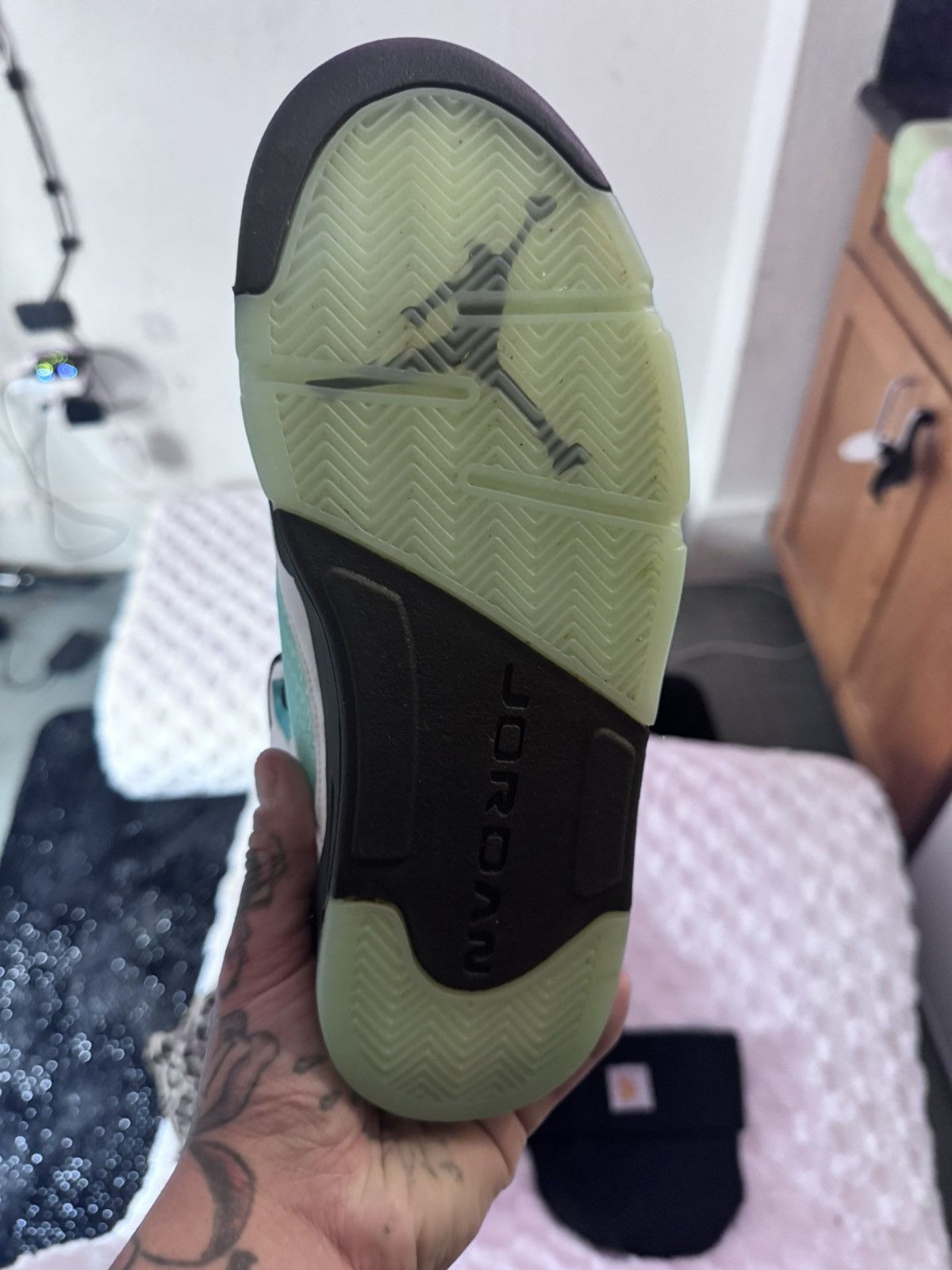 Nike Rare Air Jordan Retro 5 ‘Chinese New Year’ in Island Green Size US 8 / EU 41 - 16 Thumbnail