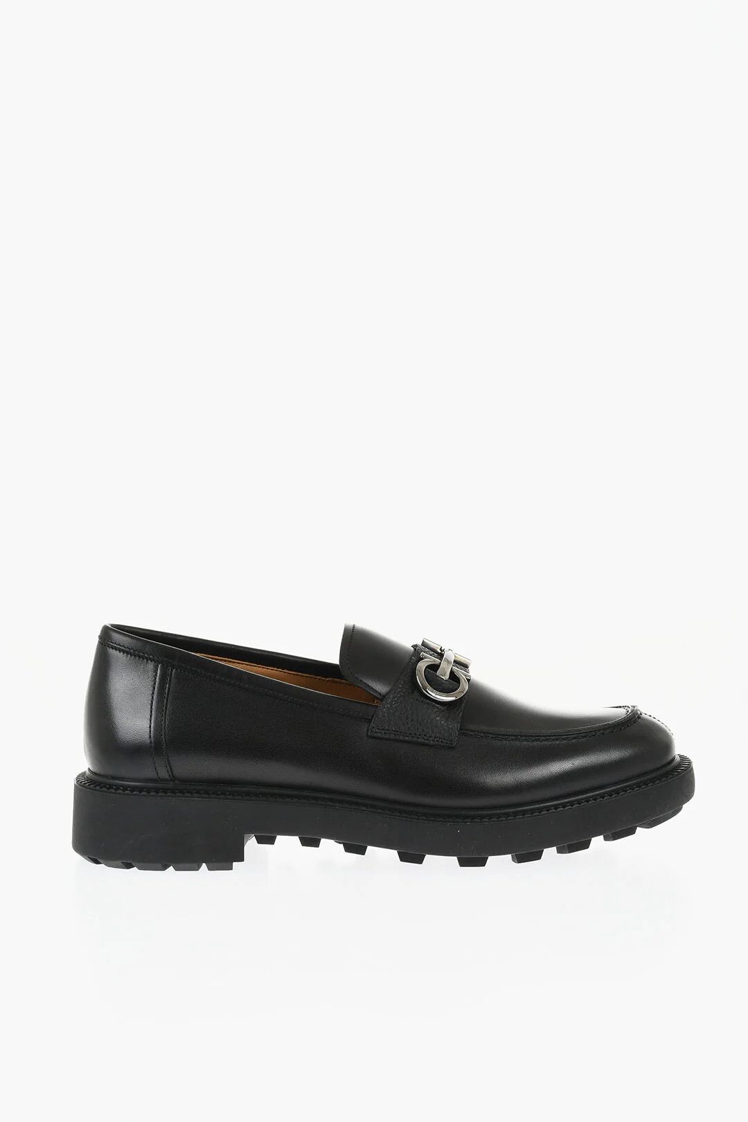 Salvatore Ferragamo og1mm0426 Leather Moccasins in Black Size US 7 / EU 40 - 1 Thumbnail