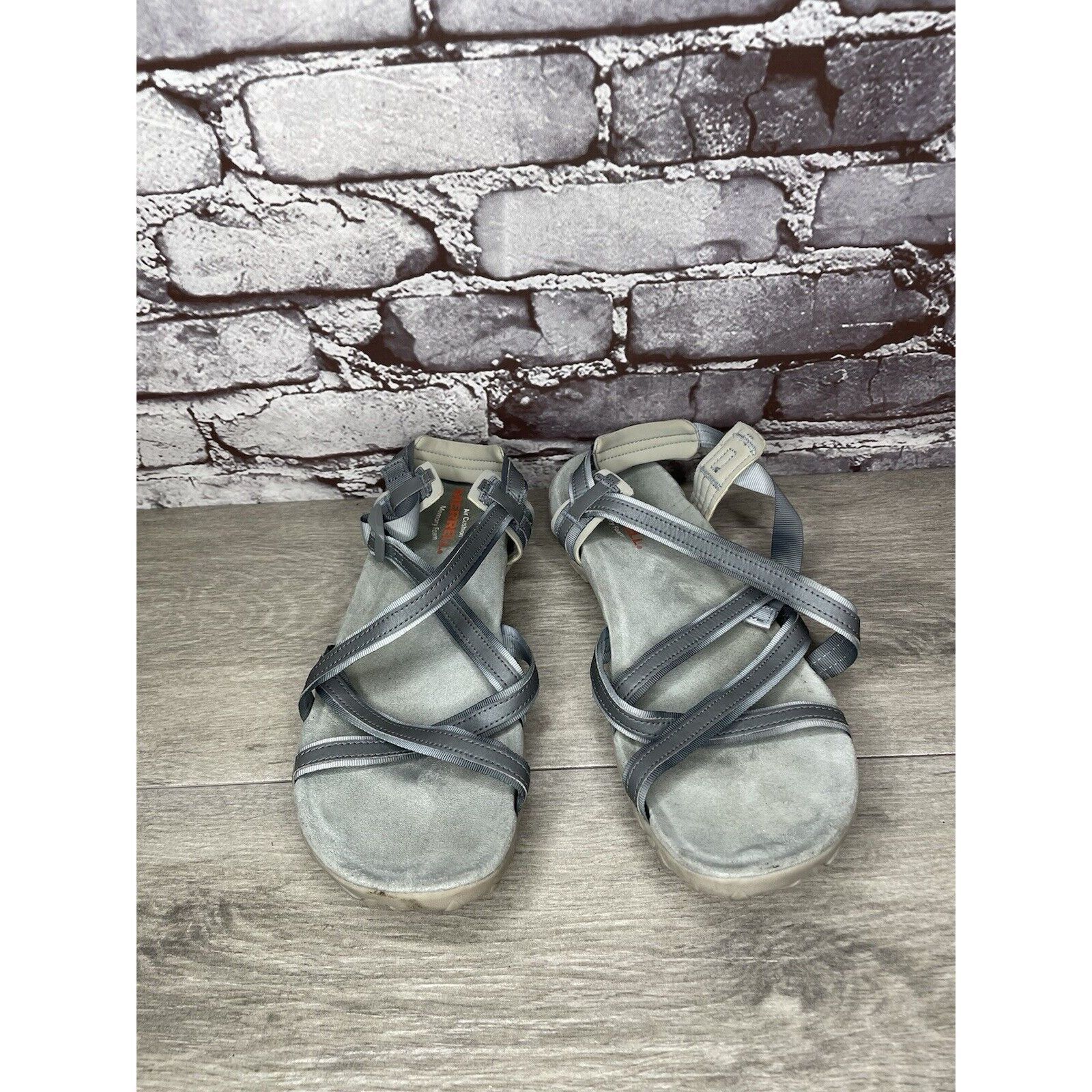 Merrell Merrell Terran Ivy Lattice J94990 Monument Gray Strappy Sand Size US 10 / IT 40 - 11 Thumbnail