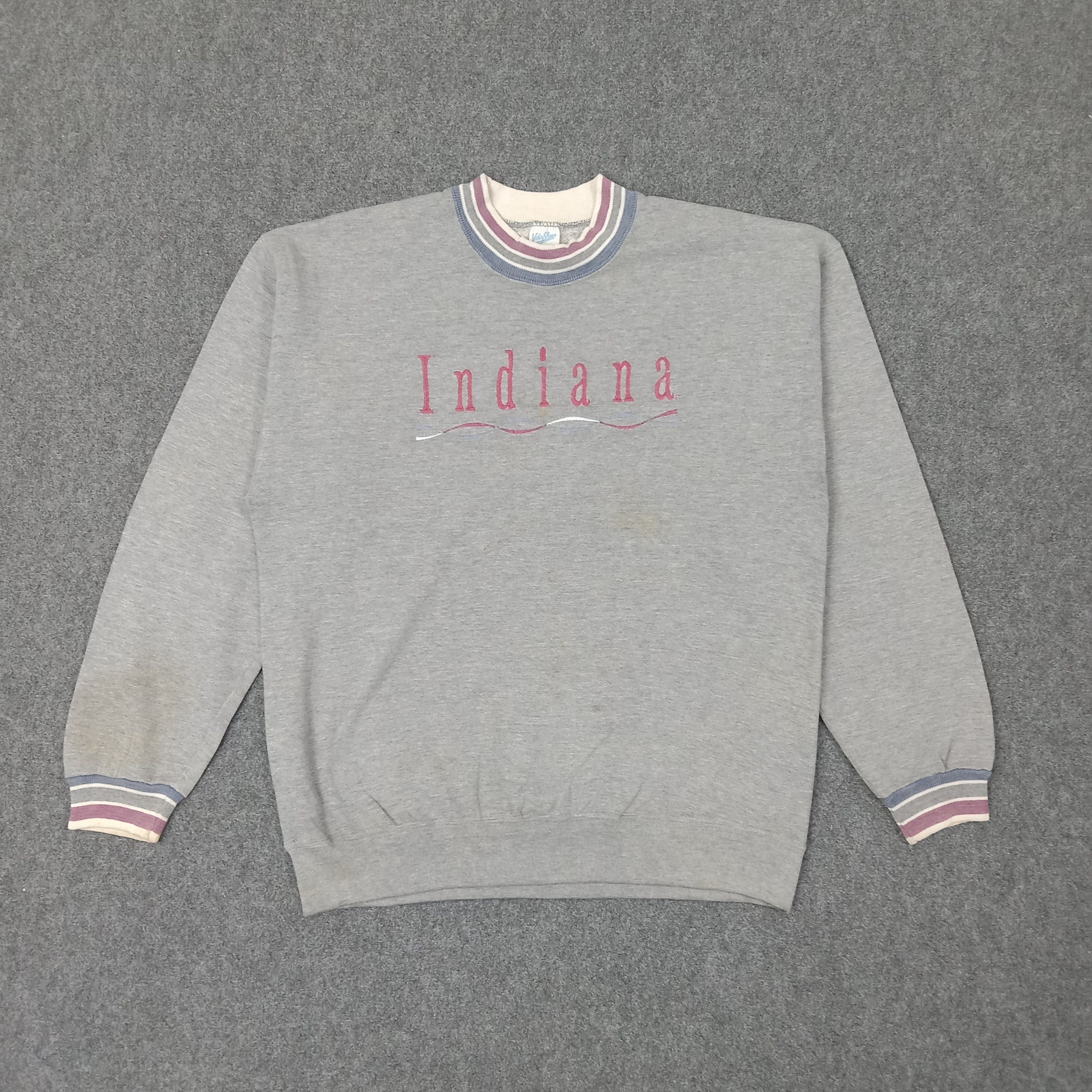 Velva Sheen Indiana American State Promo 90's Sweatshirt C251N12 Size US L / EU 52-54 / 3 - 1 Thumbnail