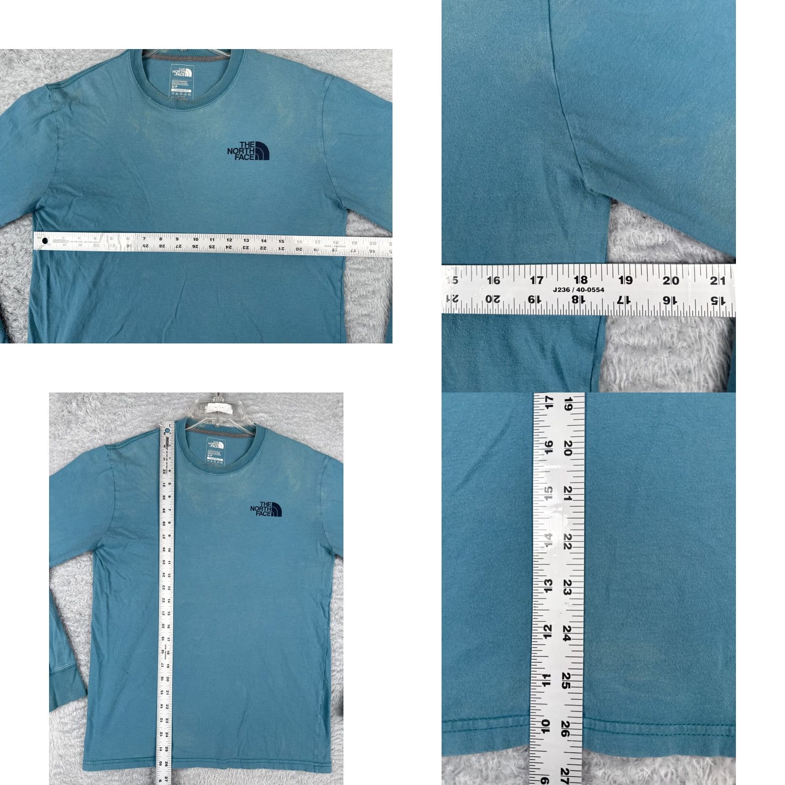 The North Face The North Face Shirt Men Small Blue Long Sleeve Crew Neck 100% Cotton Hike Size US S / EU 44-46 / 1 - 8 Thumbnail