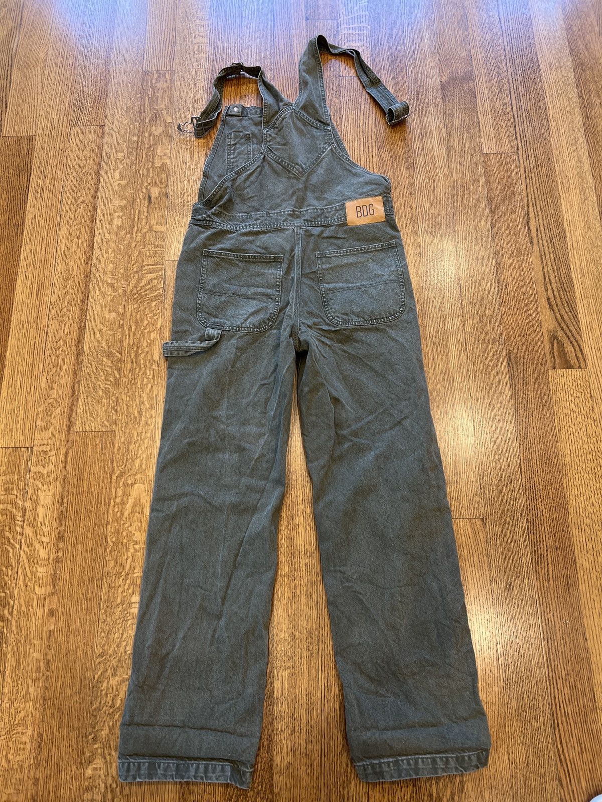 Bdg Urban Outfitters Denim Cargo Overalls Size US 29 - 4 Thumbnail
