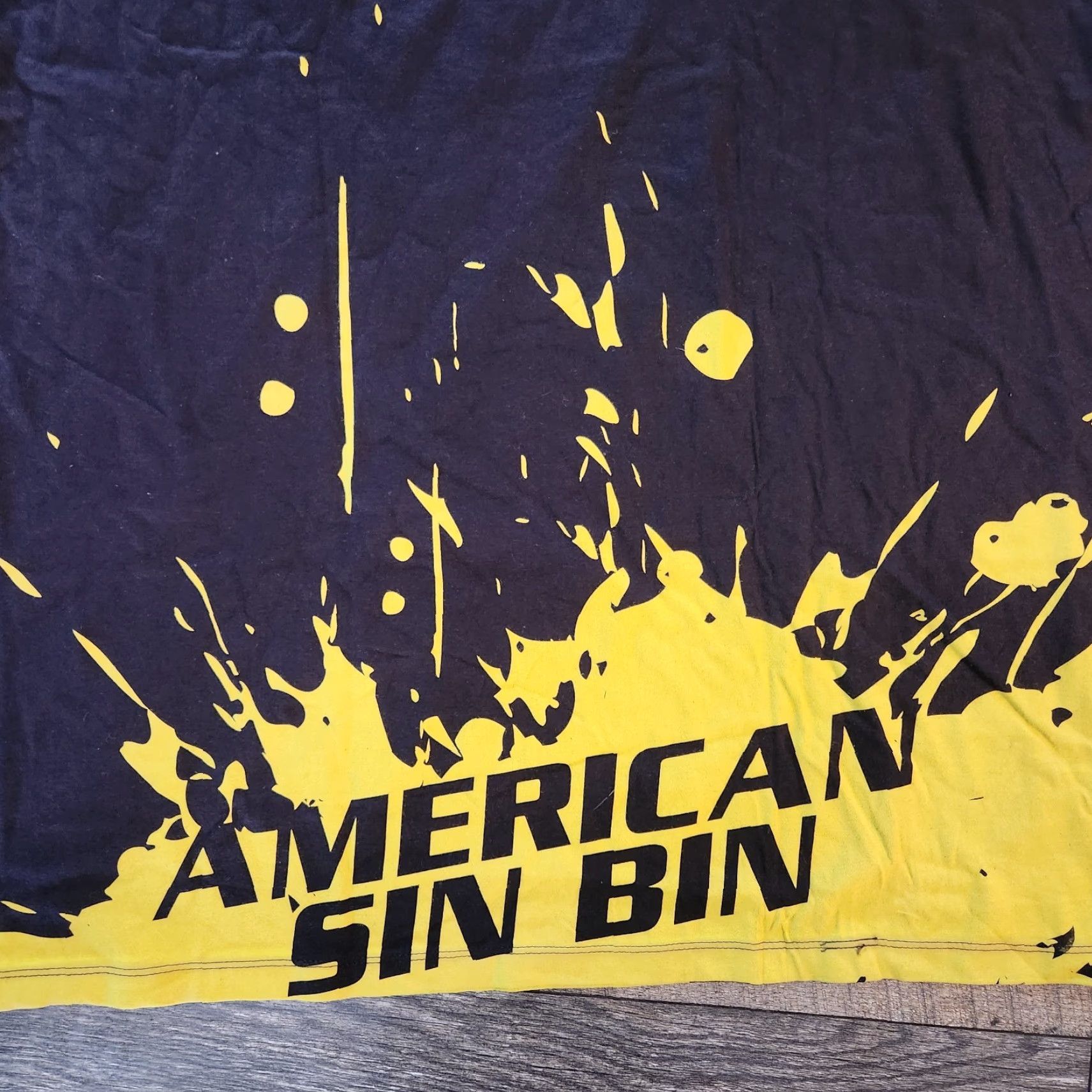 J Brand VINTAGE not - actual title provided; cannot assume vintage. Crazy AOP Phynix Graphic Rugby Brand T Shirt Tee Mens 2XL Black Yellow Awmercan Size US XXL / EU 58 / 5 - 5 Thumbnail