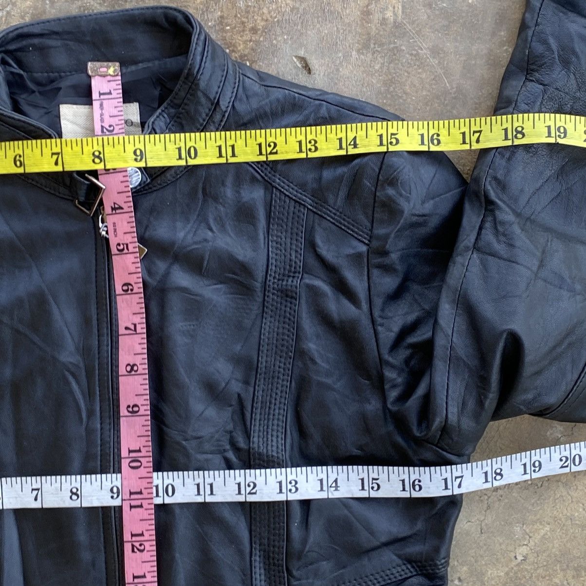 Genuine Leather Sheepskin Leather Crop Jacket Size M / US 6-8 / IT 42-44 - 11 Thumbnail