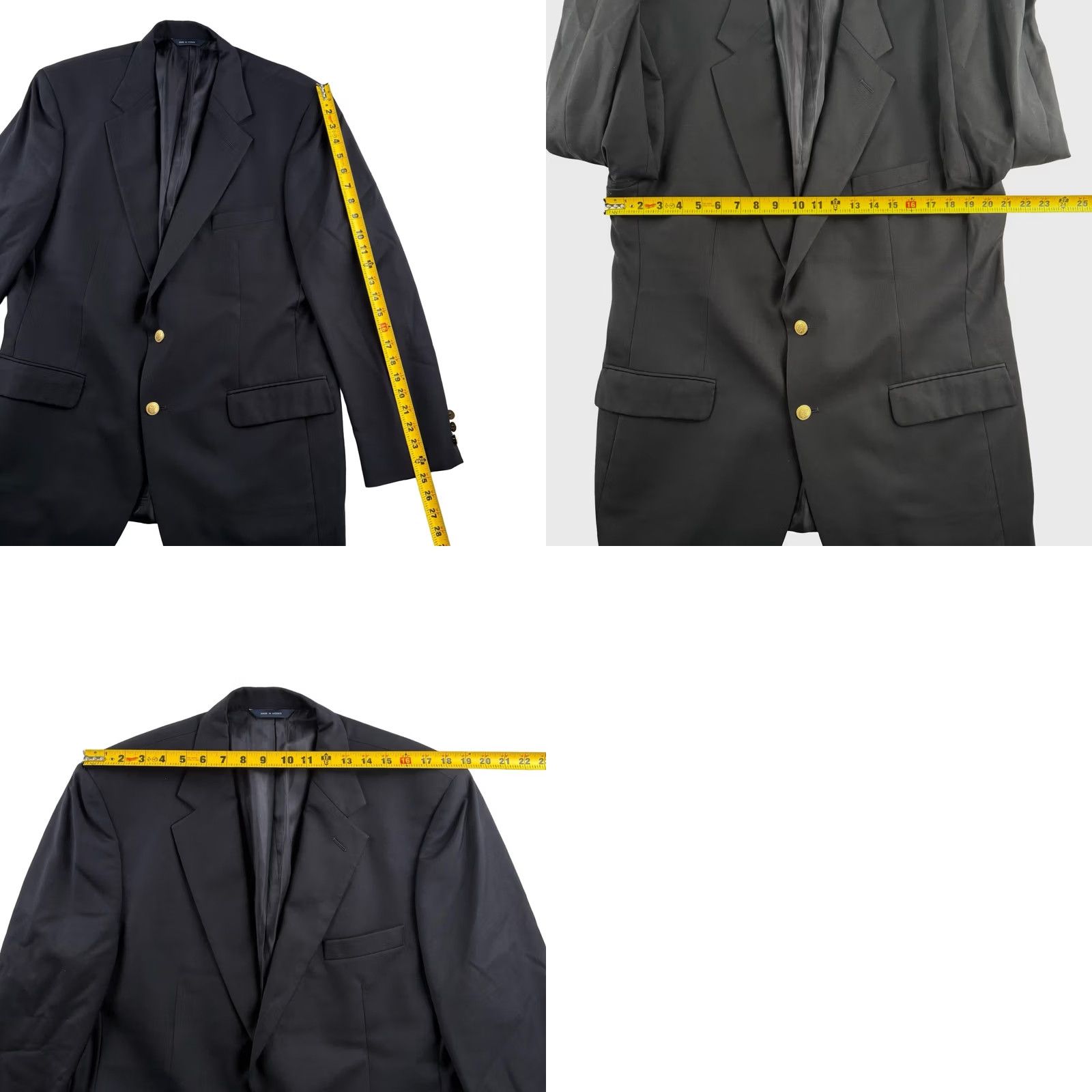 Brooks Brothers Brooks Brothers Men’s Blazer Jacket Black 43R Wool Two-Button Single-Breasted Notch Lapel Regular Fit Vintage: No - 2 Piece Set* Size 46R - 8 Thumbnail