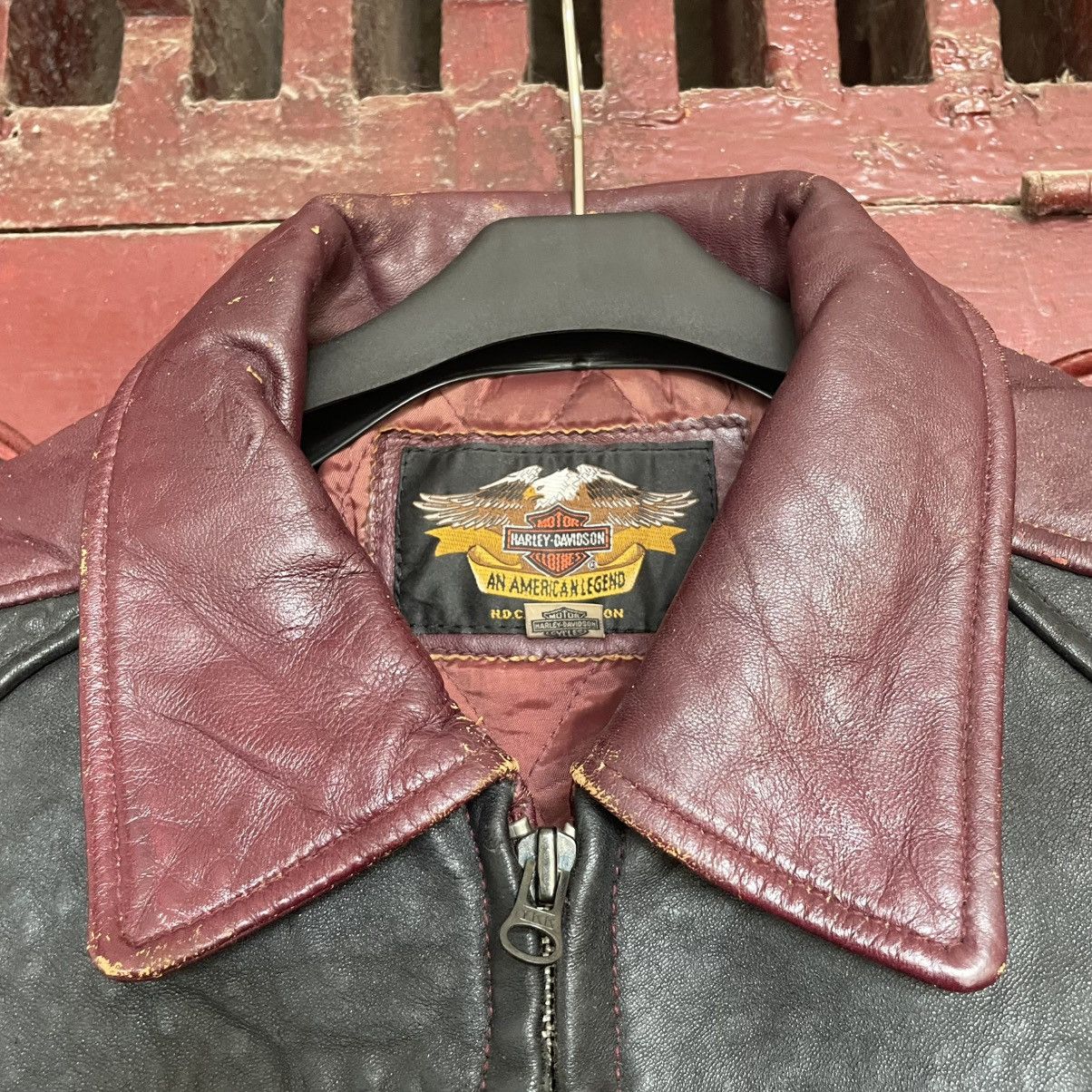 Harley Davidson Harley Davidson 90s - Vintage Leather Racing Jacket Size US M / EU 48-50 / 2 - 5 Thumbnail