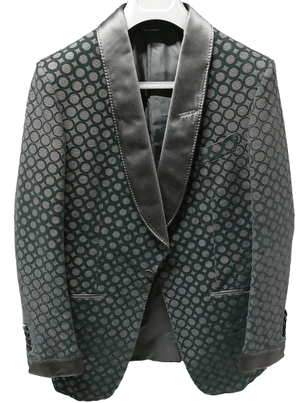 Tom Ford o1loc1c0824 11MK40SZ Atticus Jacket in Black/Green Size US S / EU 44-46 / 1 - 1 Thumbnail
